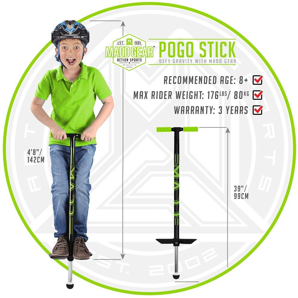 Black / Lime - Madd Gear - MADD GEAR CLASSIC RETRO POGO STICK - BOYS & GIRLS - 3
