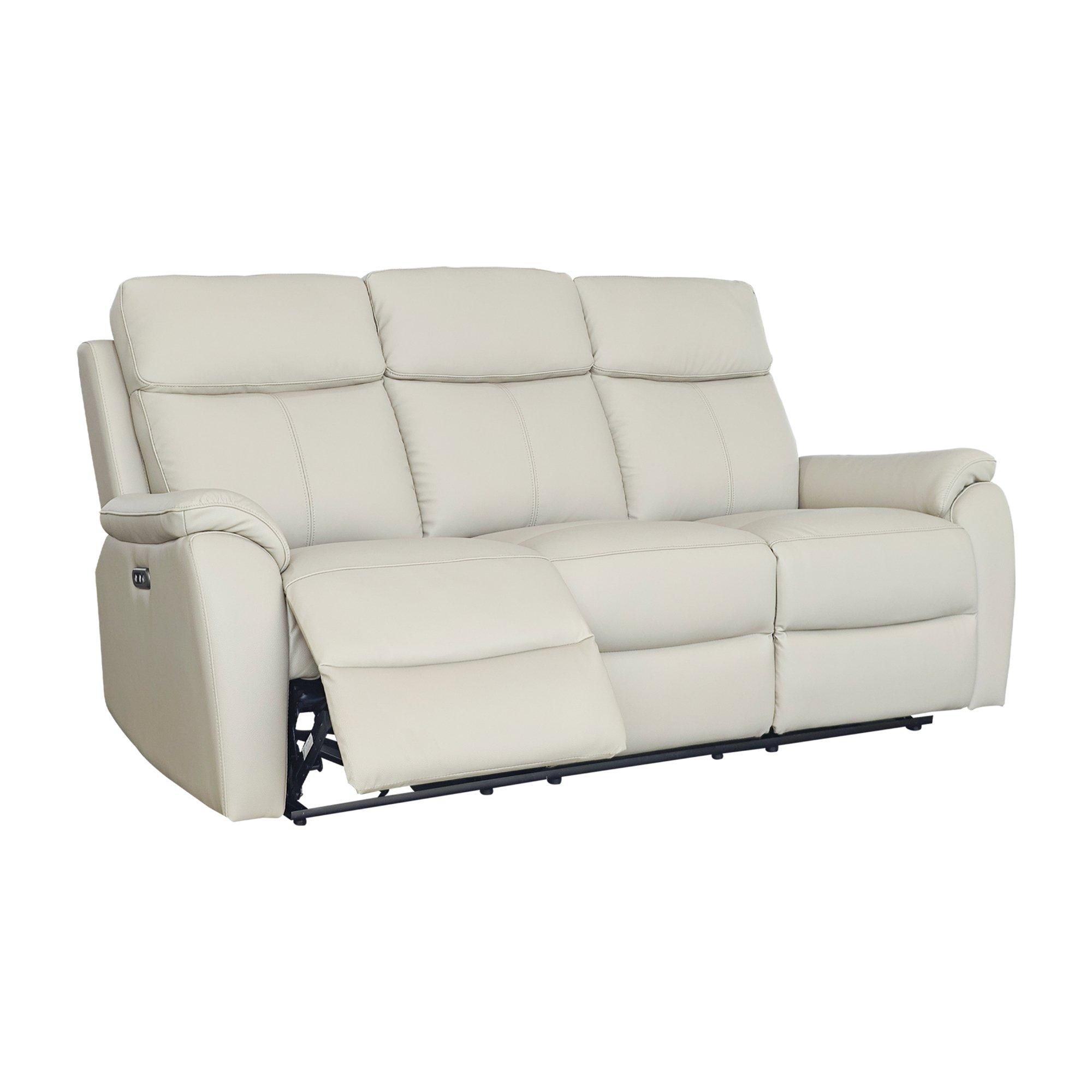 Light Grey - Aspire - Kingsmere 3 Seater Power Recliner Sofa - 3