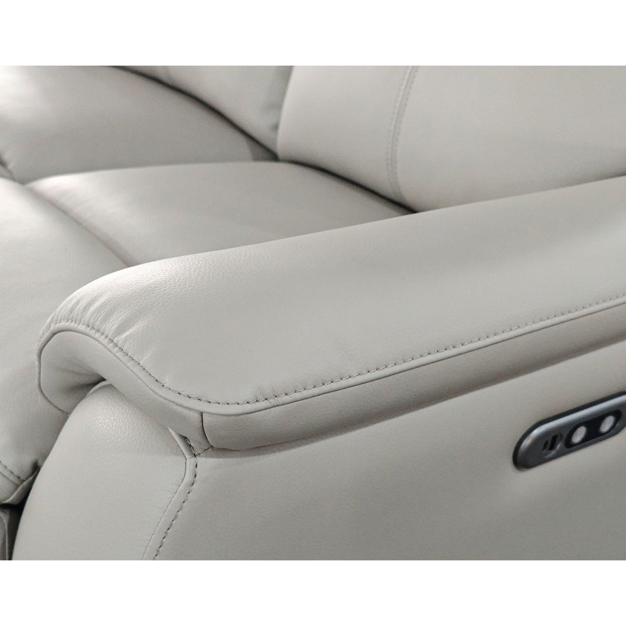 Light Grey - Aspire - Kingsmere 3 Seater Power Recliner Sofa - 6