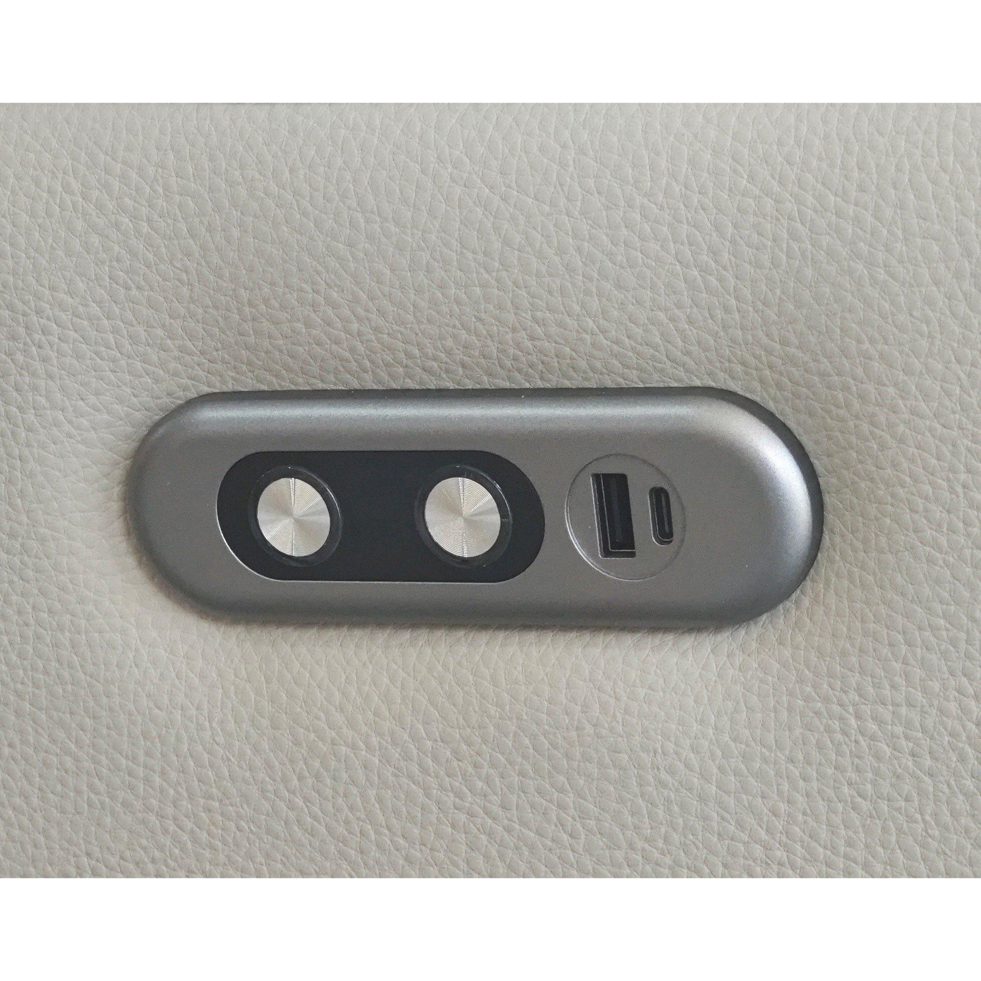 Light Grey - Aspire - Kingsmere 3 Seater Power Recliner Sofa - 7