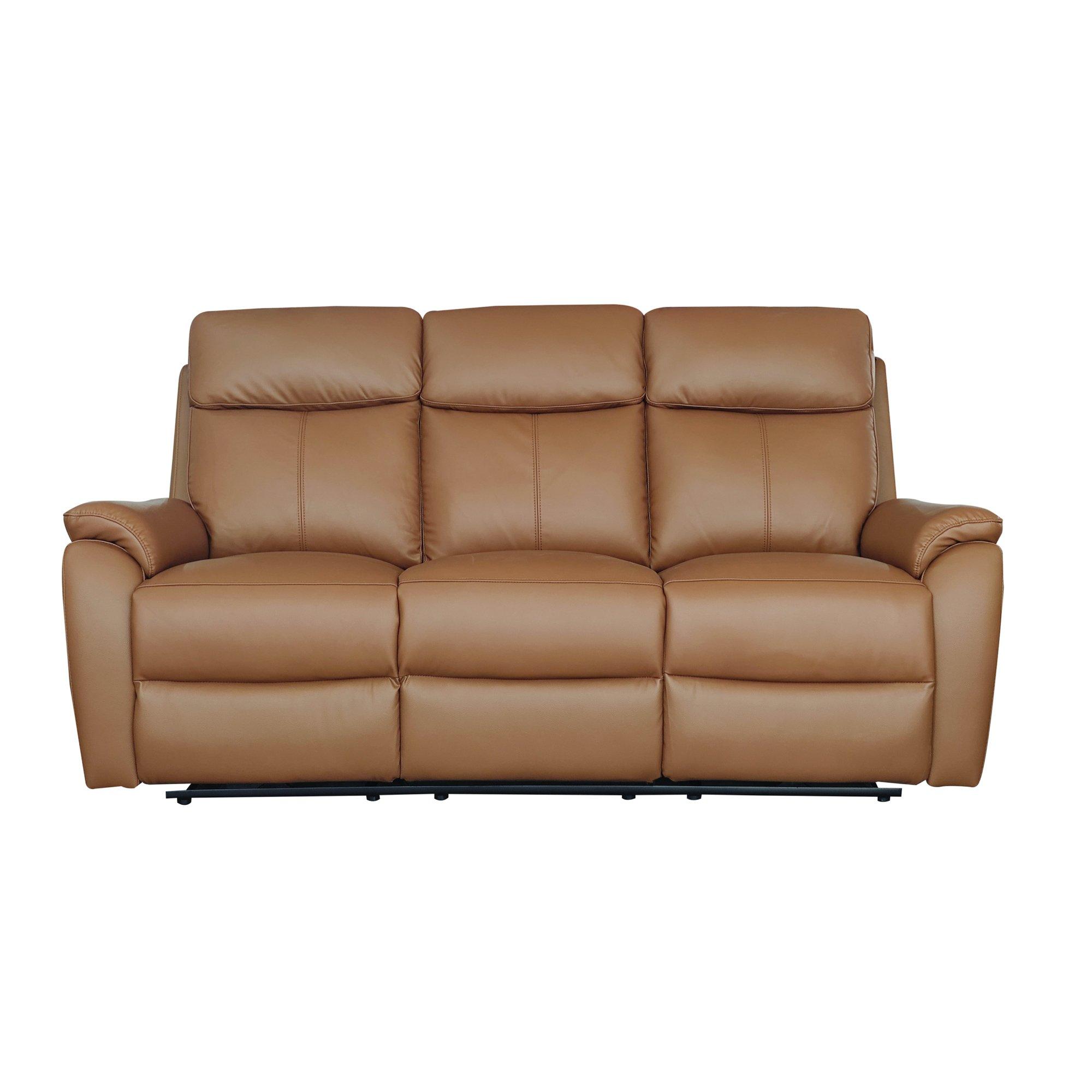 Tan - Aspire - Kingsmere 3 Seater Power Recliner Sofa - 4