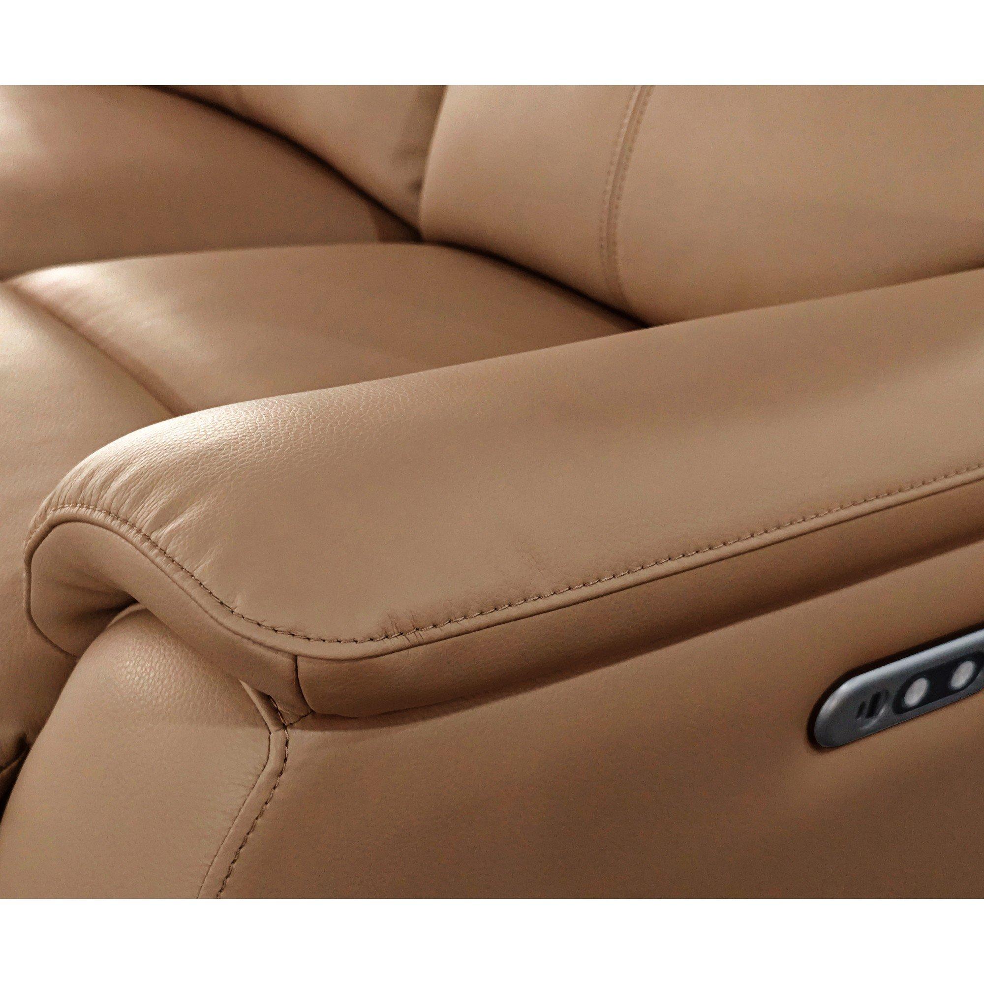Tan - Aspire - Kingsmere 3 Seater Power Recliner Sofa - 5