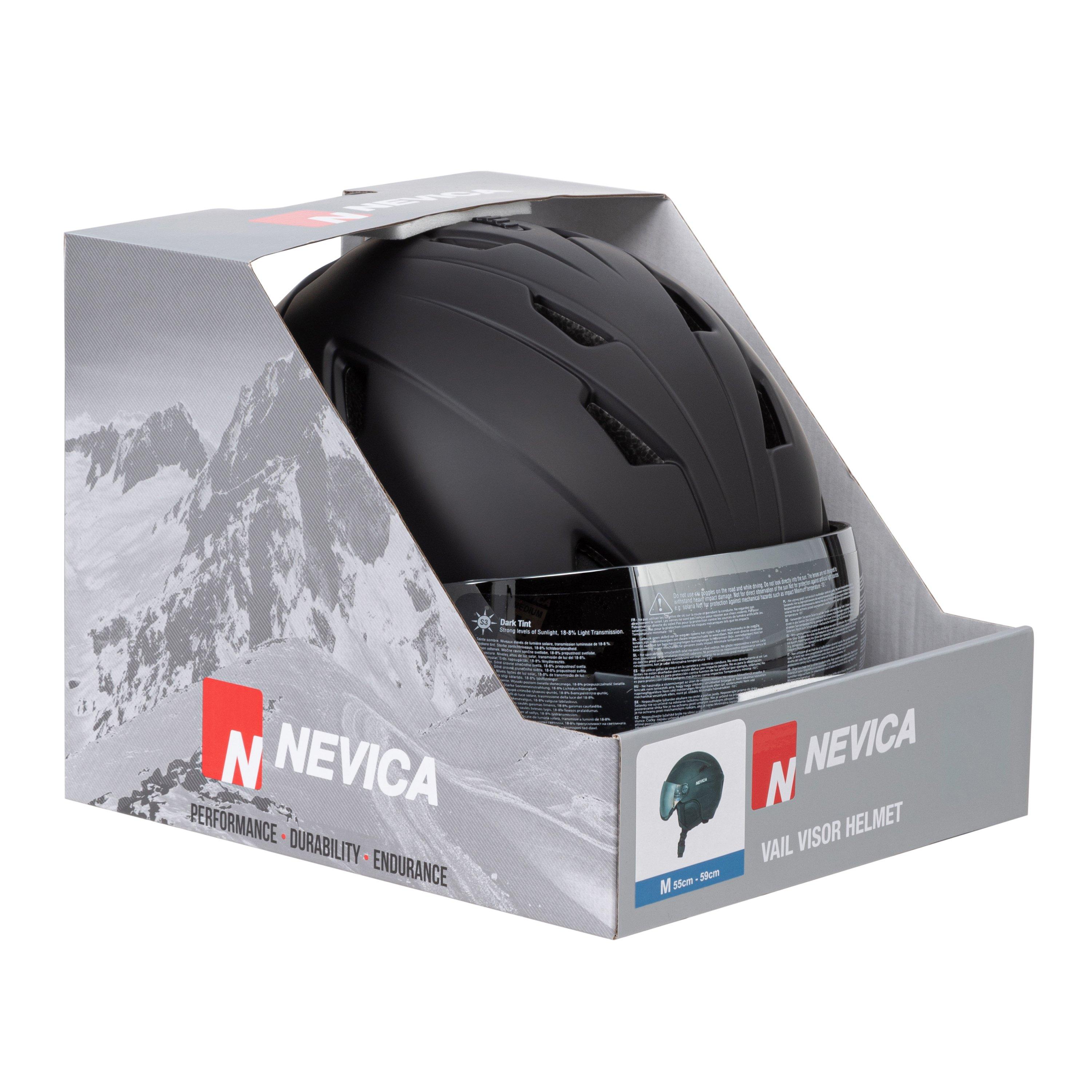 Crna - Nevica - Vail Visor Ski Helmet Adults - 6