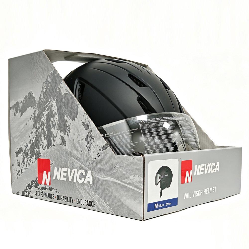 Black - Nevica - Vail Visor Ski Helmet Adults - 6