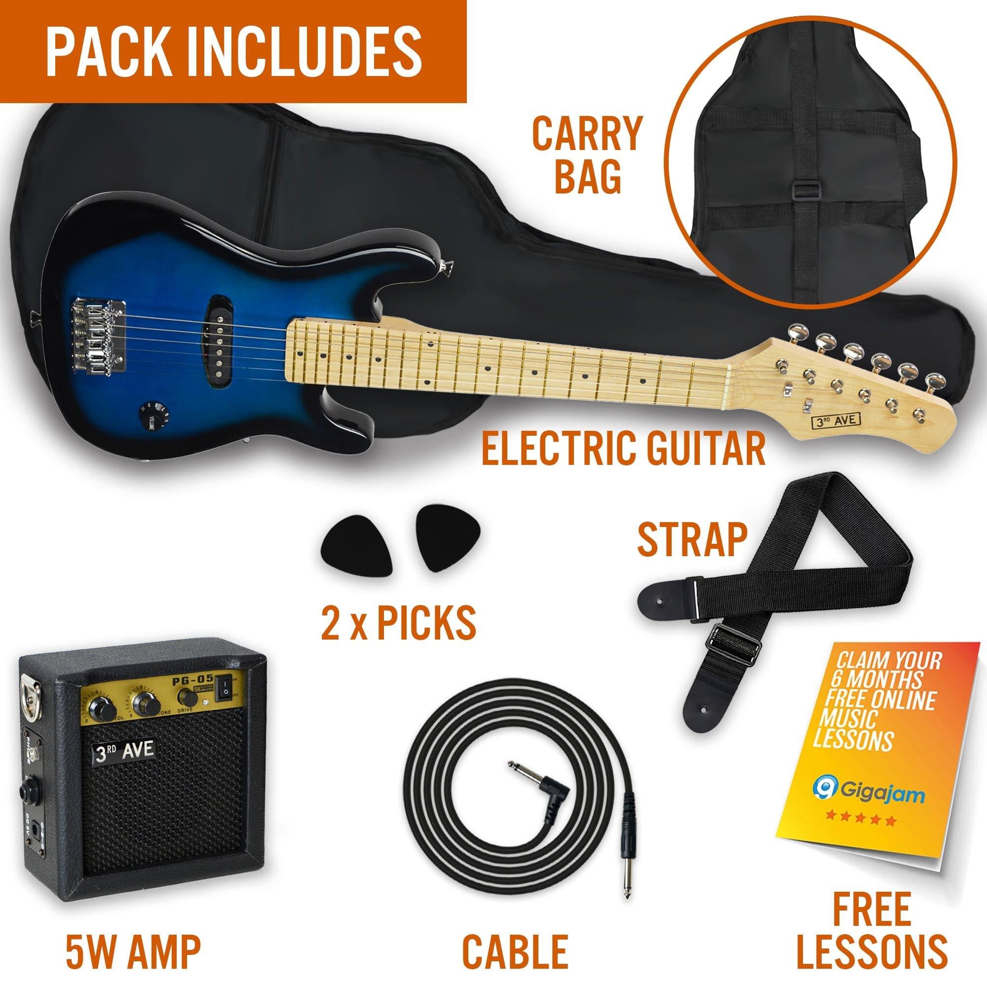 Blueburst - 3rd Avenue - Junior Electric Guitar Pack - 3