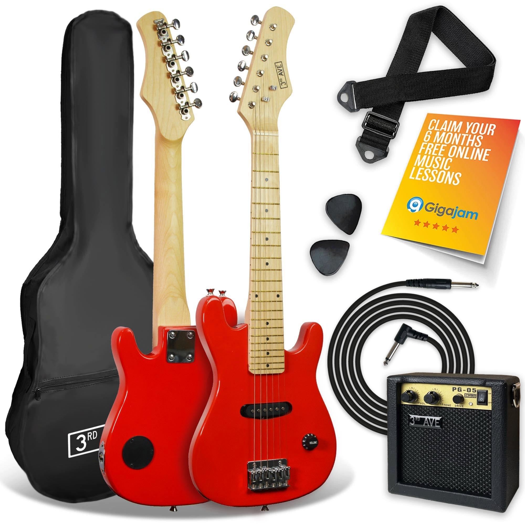 3Rd Avenue Junior Electric Guitar Pack - Red - Image 9