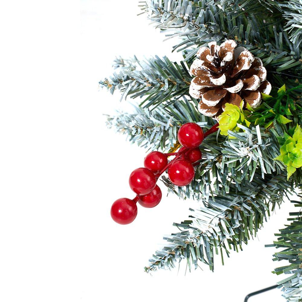 Green - LIFE IDEAS - Christmas Tree Ground Stake with Light and Timer - 5