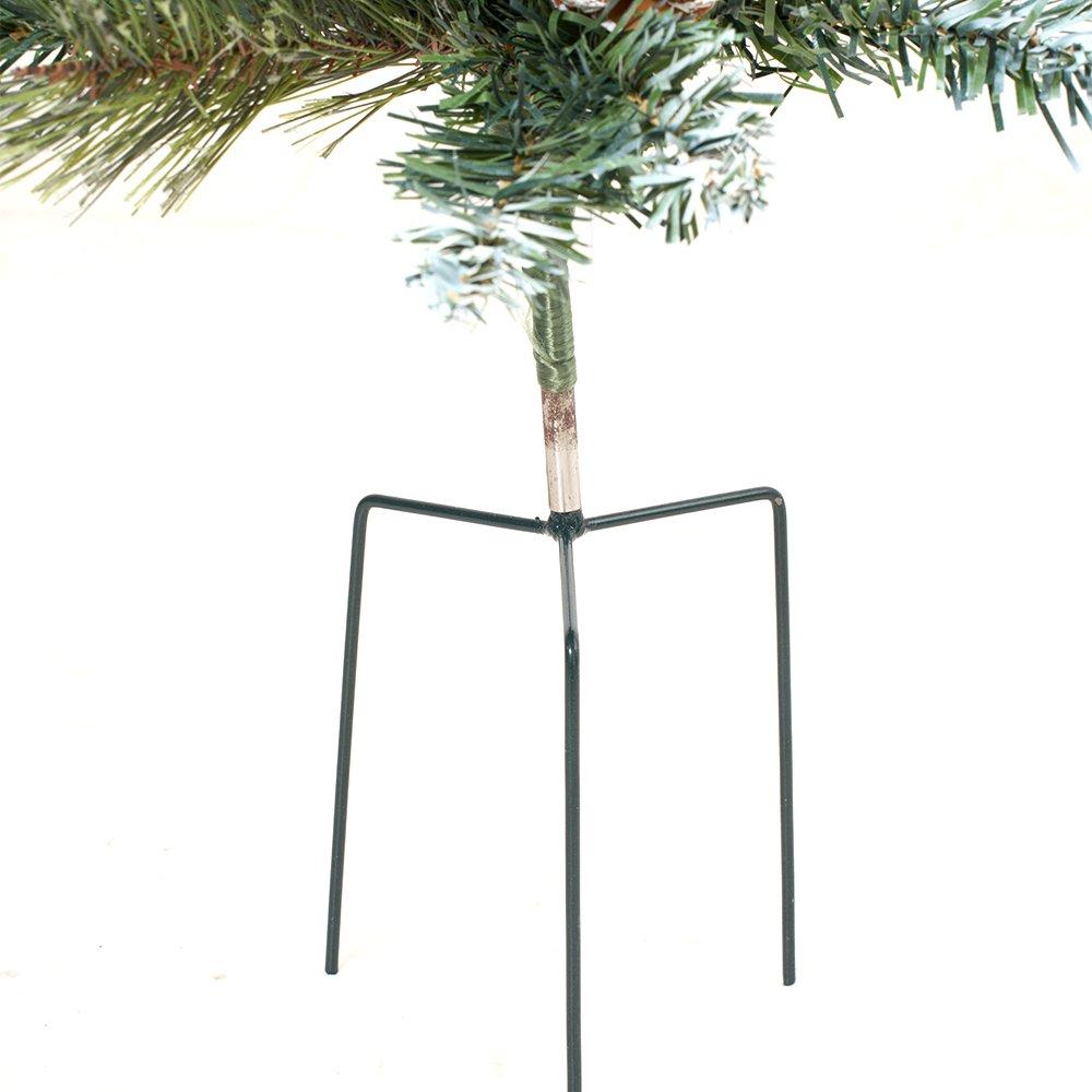Green - LIFE IDEAS - Christmas Tree Ground Stake with Light and Timer - 6