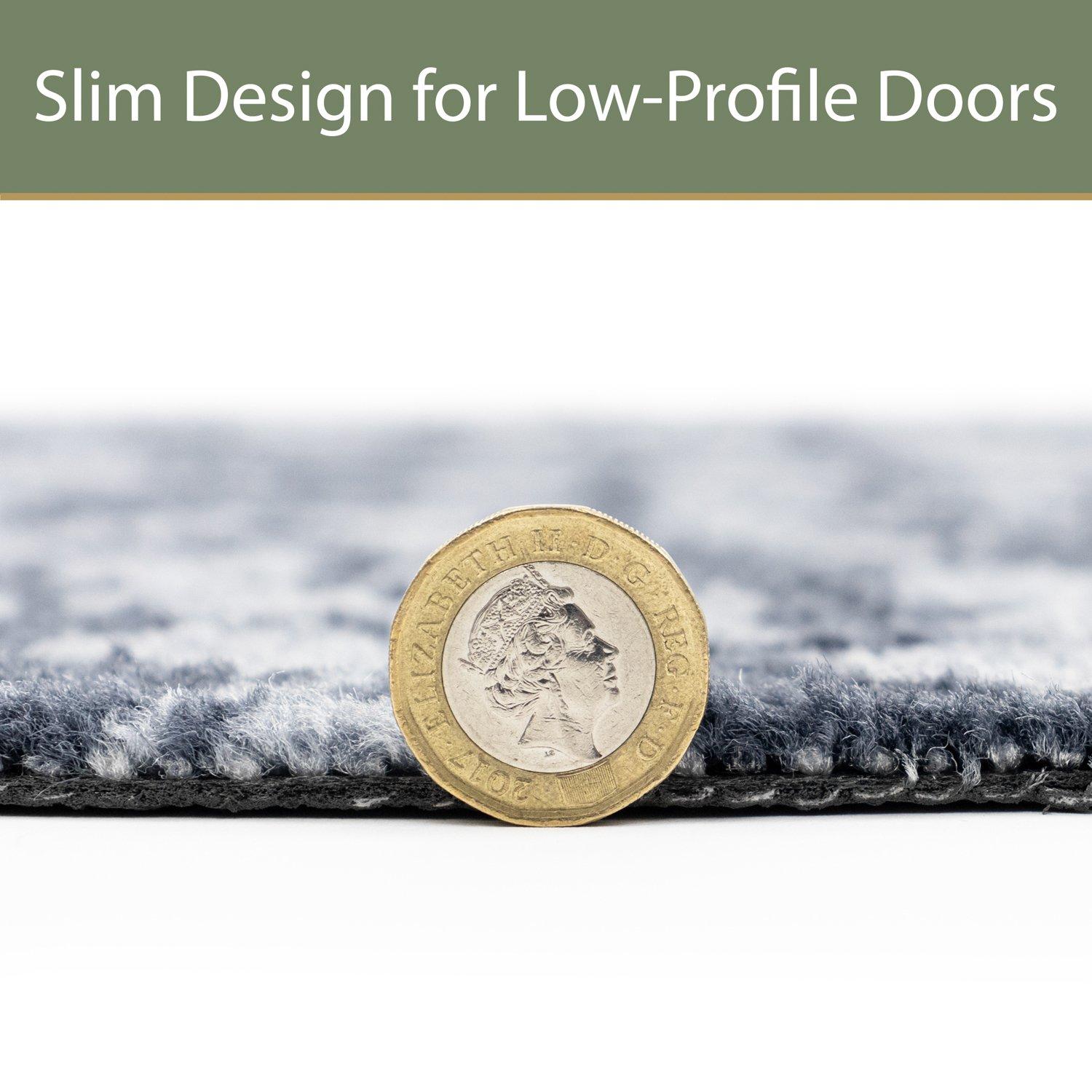 Grey - JVL - Mega Mat Entrance Doormat Branches 50x75cm - 5