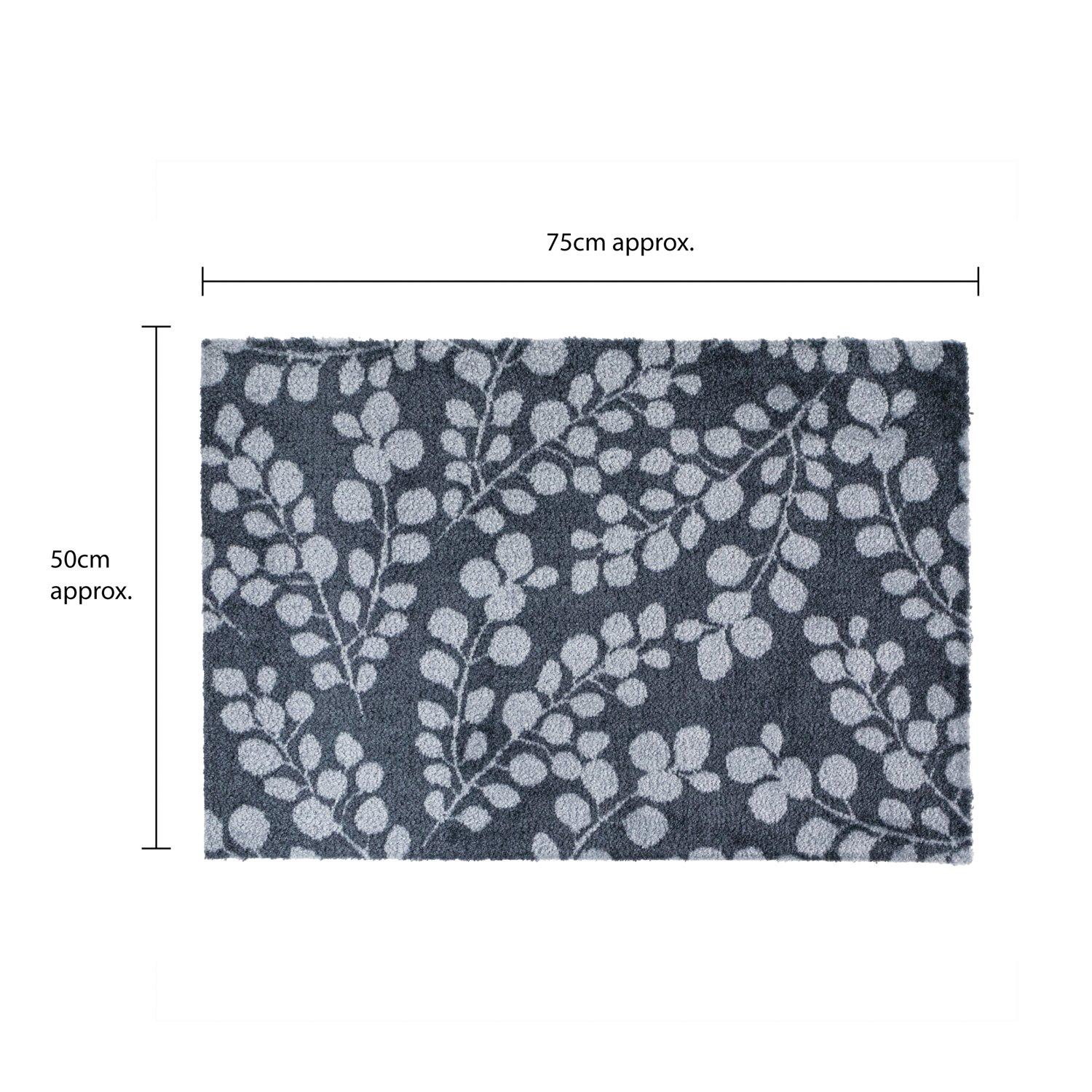Grey - JVL - Mega Mat Entrance Doormat Branches 50x75cm - 9