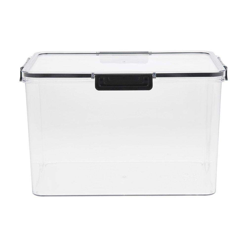 Clear - LIFE IDEAS - Set of 4 Stackable Clear Fridge Organisers - 3