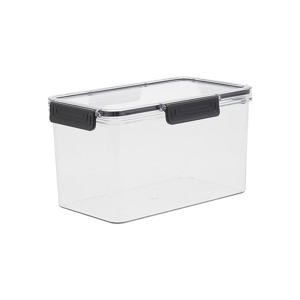 Clear - LIFE IDEAS - Set of 4 Stackable Clear Fridge Organisers - 4