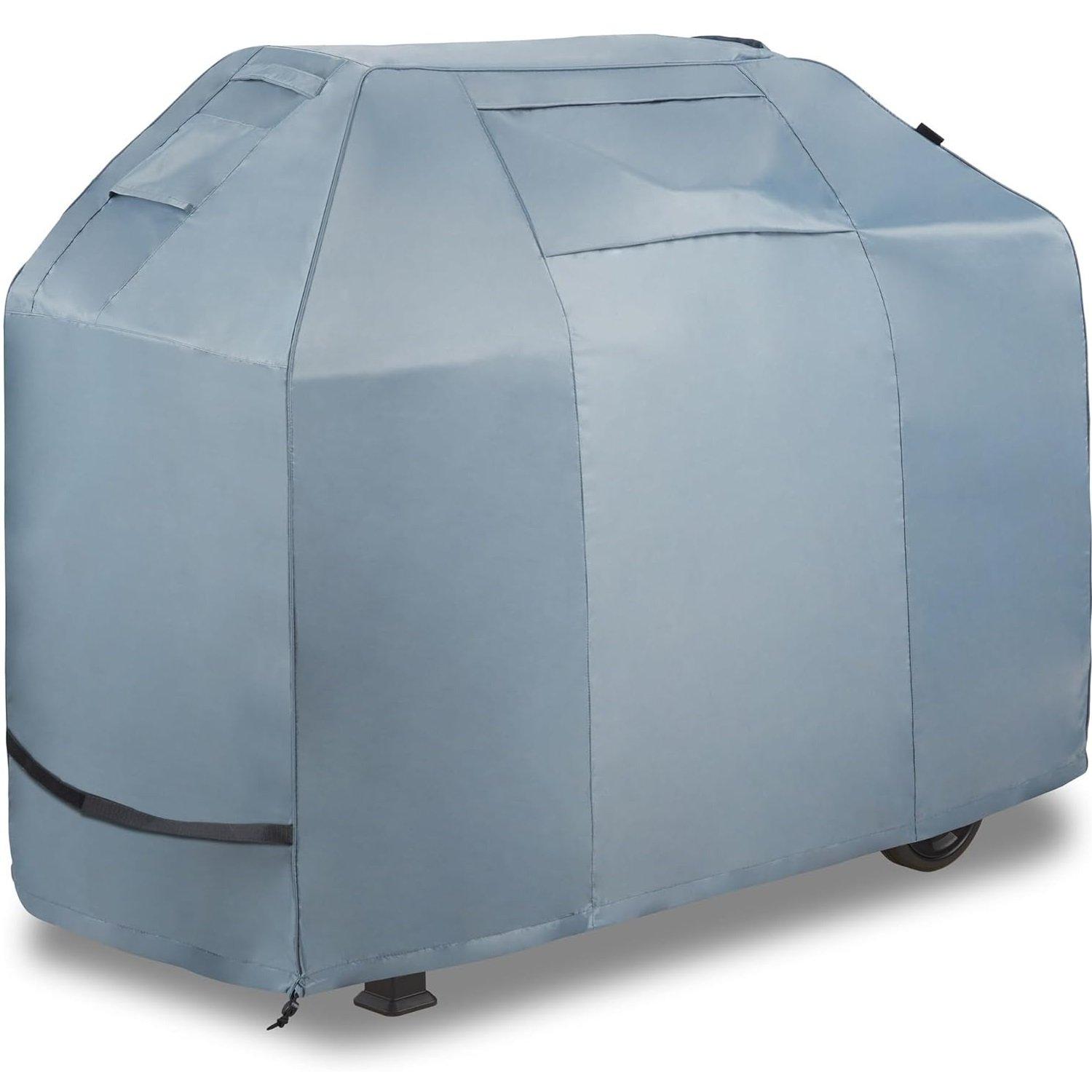 Grey - VonHaus - Medium BBQ Cover- (H)124.5 x (W)152 x (D)67cm - 1