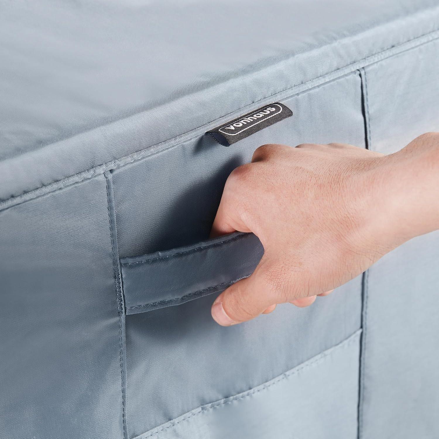 Grey - VonHaus - Medium BBQ Cover- (H)124.5 x (W)152 x (D)67cm - 8