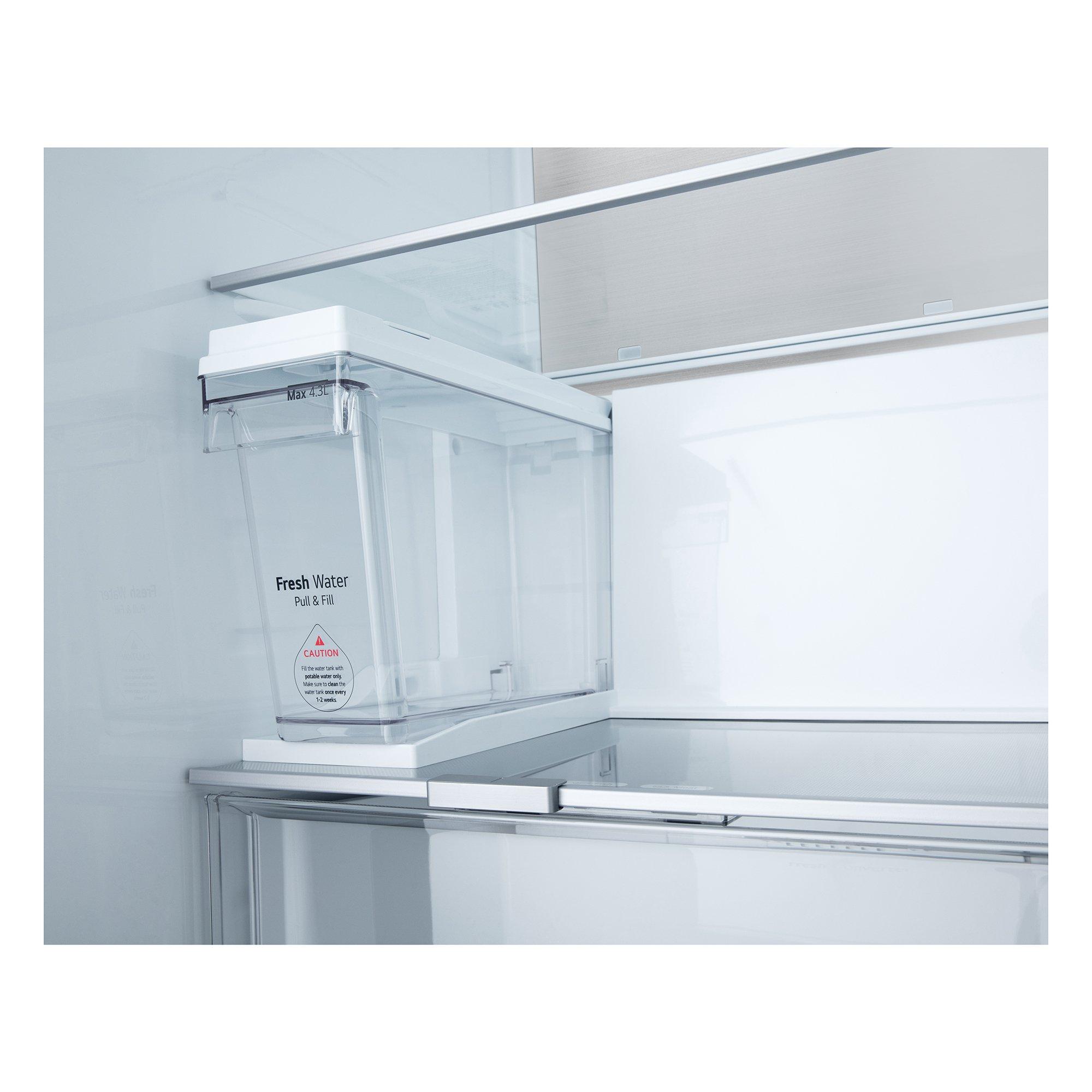 Brushed Steel - LG - InstaView™ American Style Smart Fridge Freezer - 6