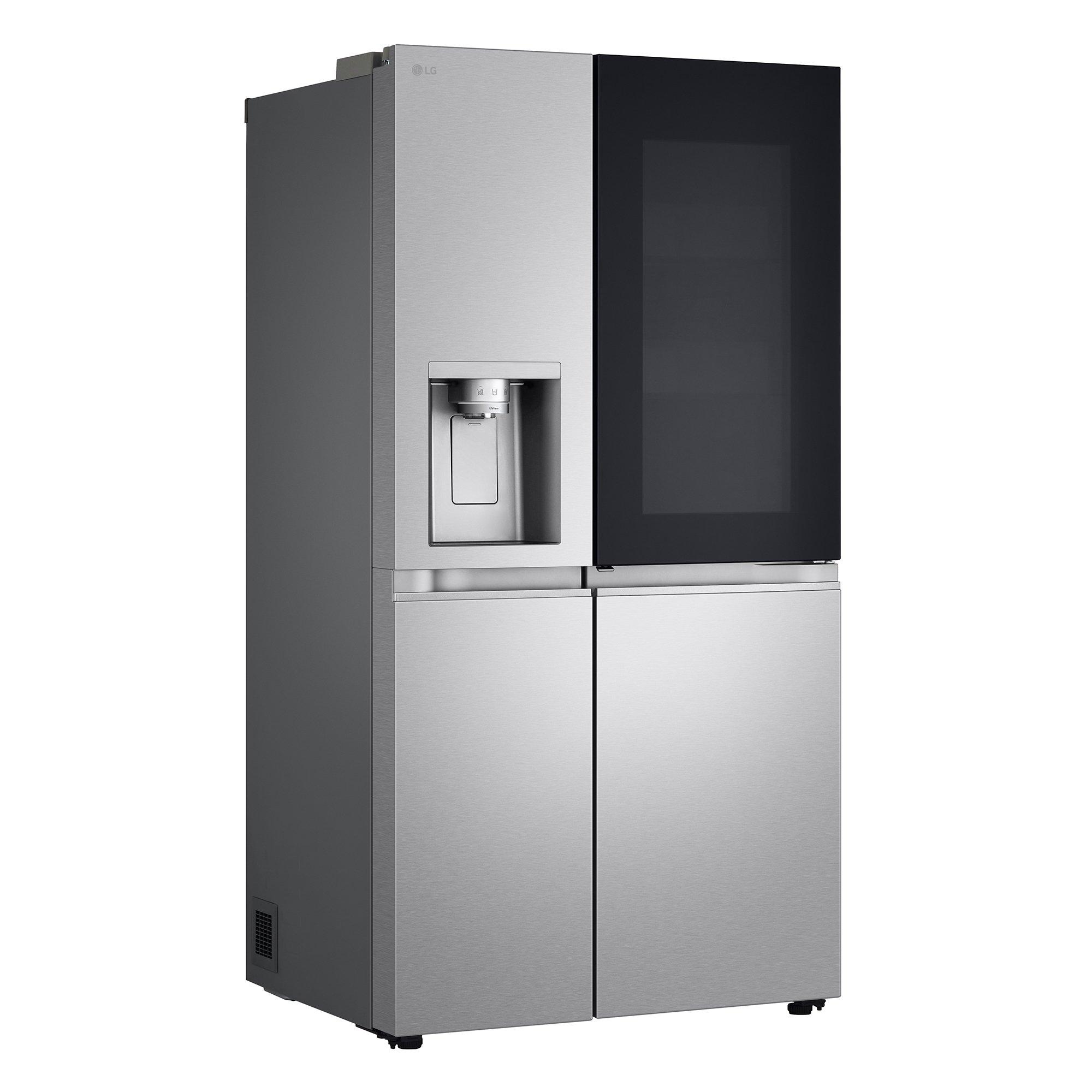 Brushed Steel - LG - InstaView™ American Style Smart Fridge Freezer - 9