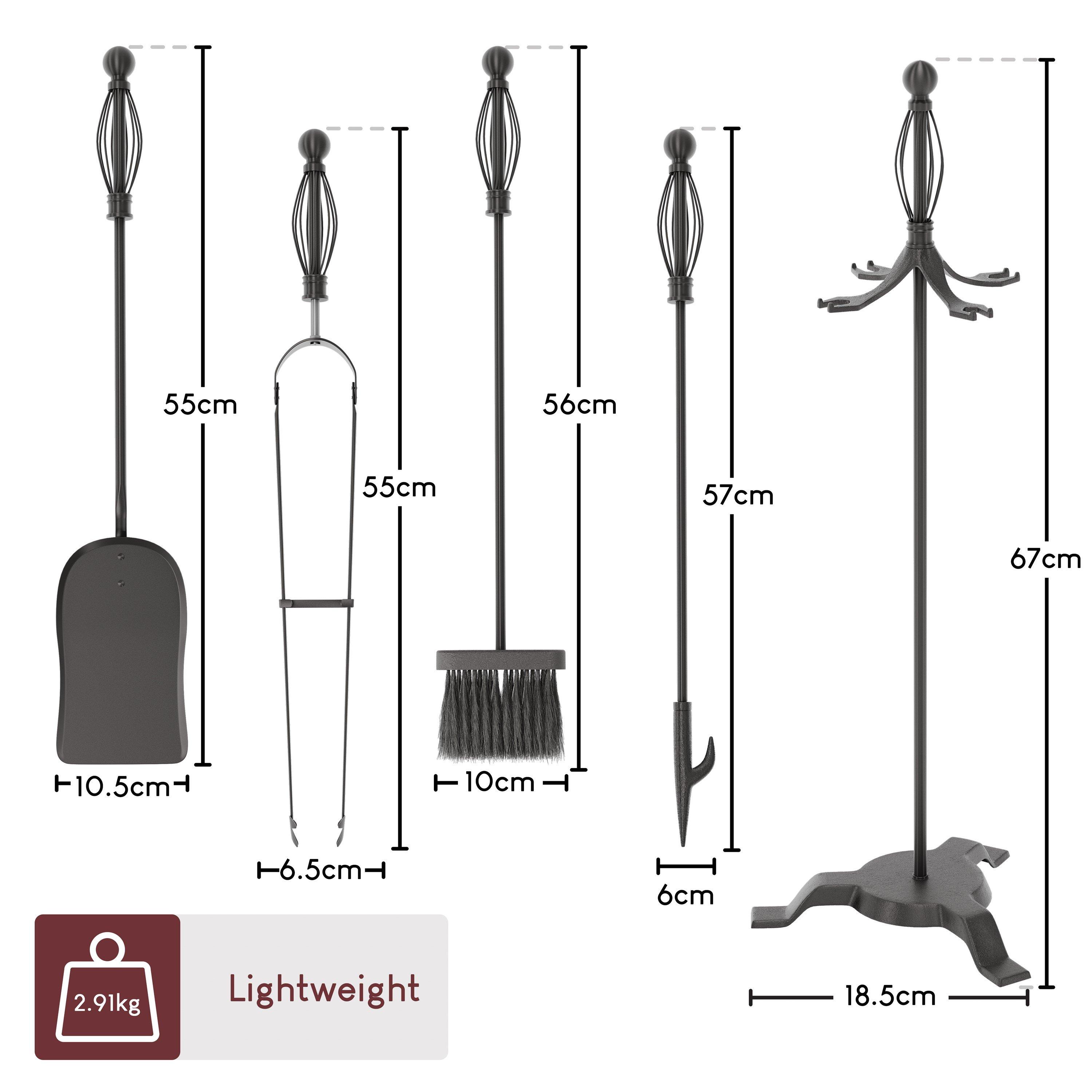 Black - Lassic - Fire Vida 5 Piece Darton Companion Set - 2