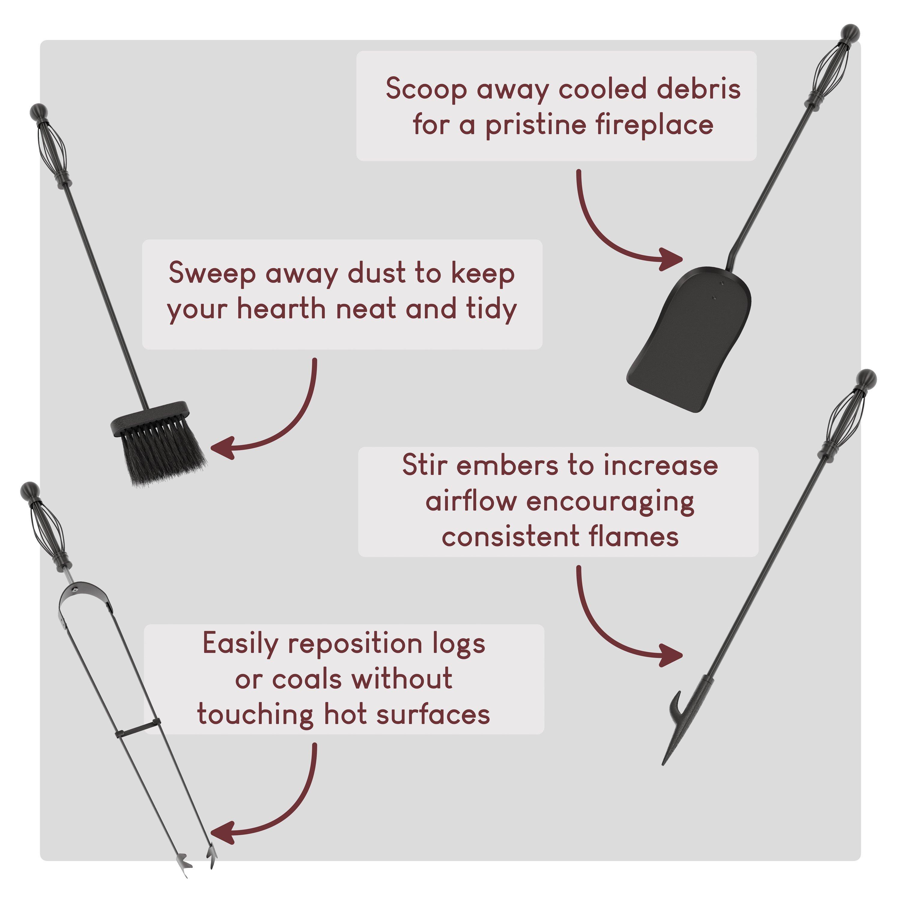 Black - Lassic - Fire Vida 5 Piece Darton Companion Set - 5