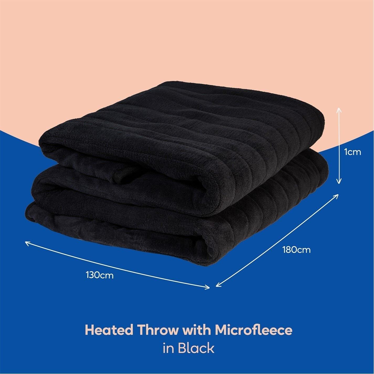 Black - Russell Hobbs - Russell Hobbs RHHT1004BLA Heated Throw Black - 2