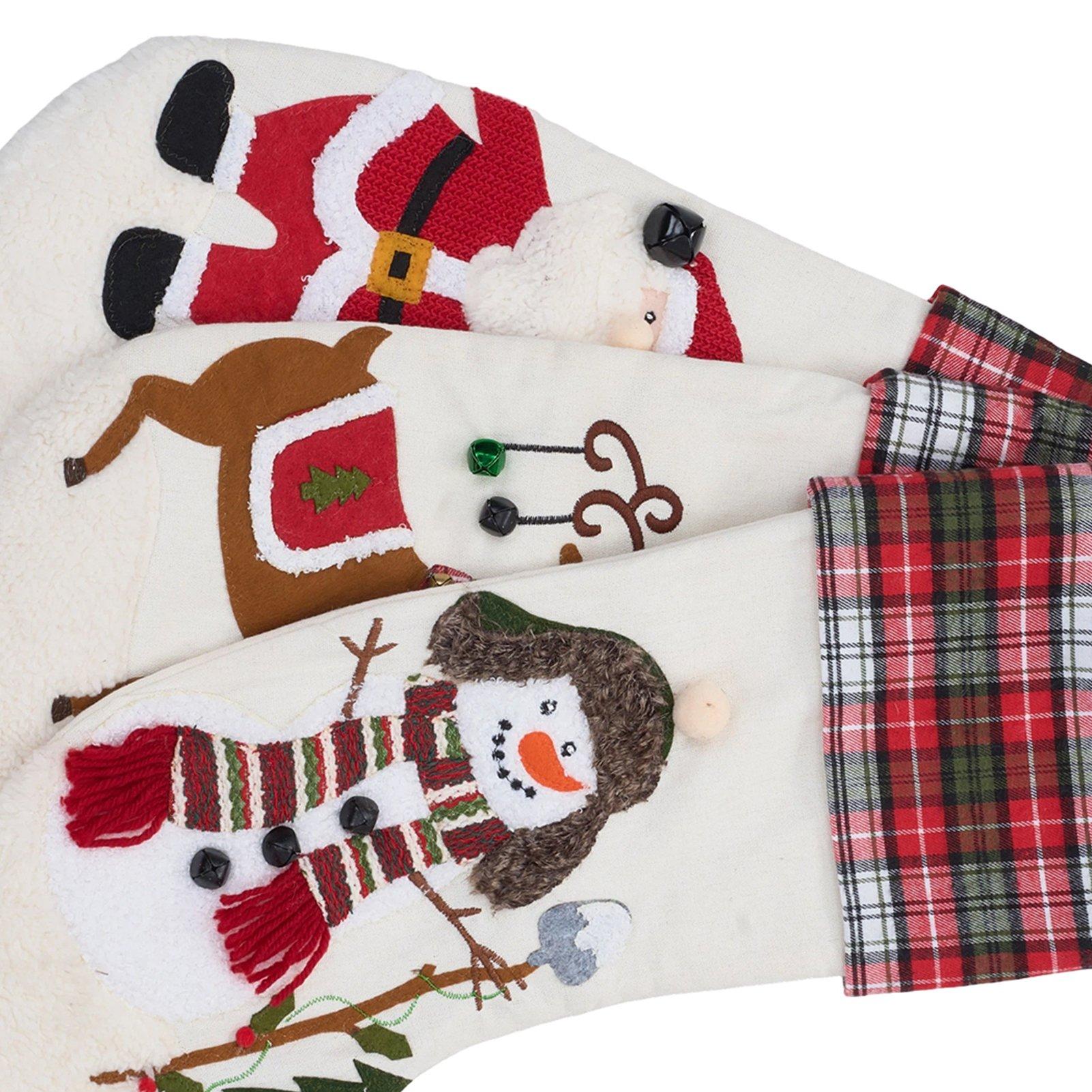 Multi - LIFE IDEAS - 3pcs Christmas Stockings - 3