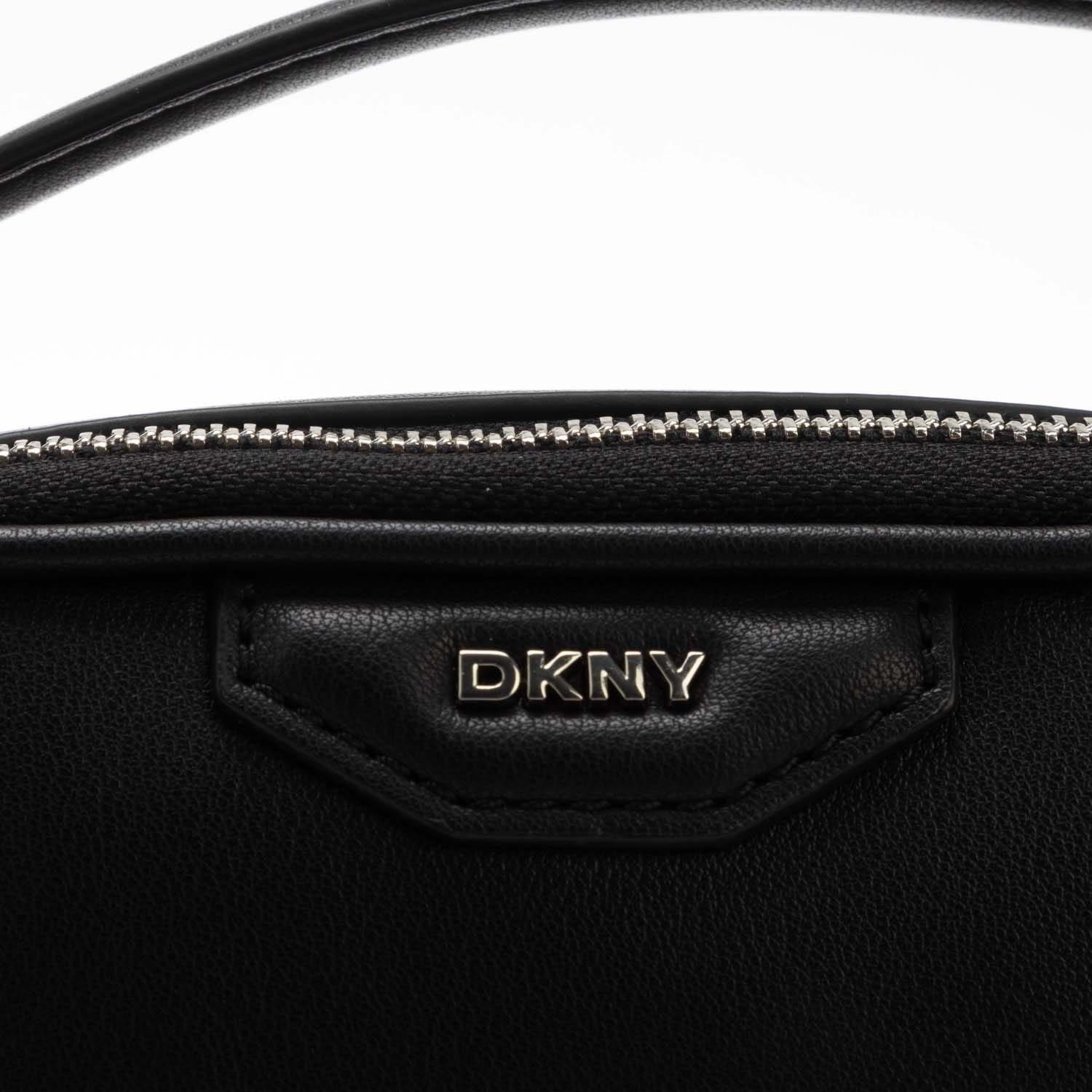 Black Silver - DKNY - Naria Dz Top Handle Camera Crossbody - 5
