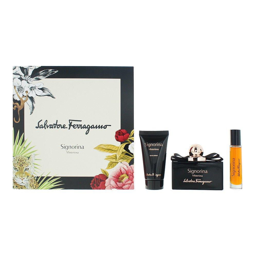 Salvatore Ferragamo Signorina Misteriosa Eau De Parfum Gift Set 100Ml, 10Ml & 50Ml Body Lotion - Image 9