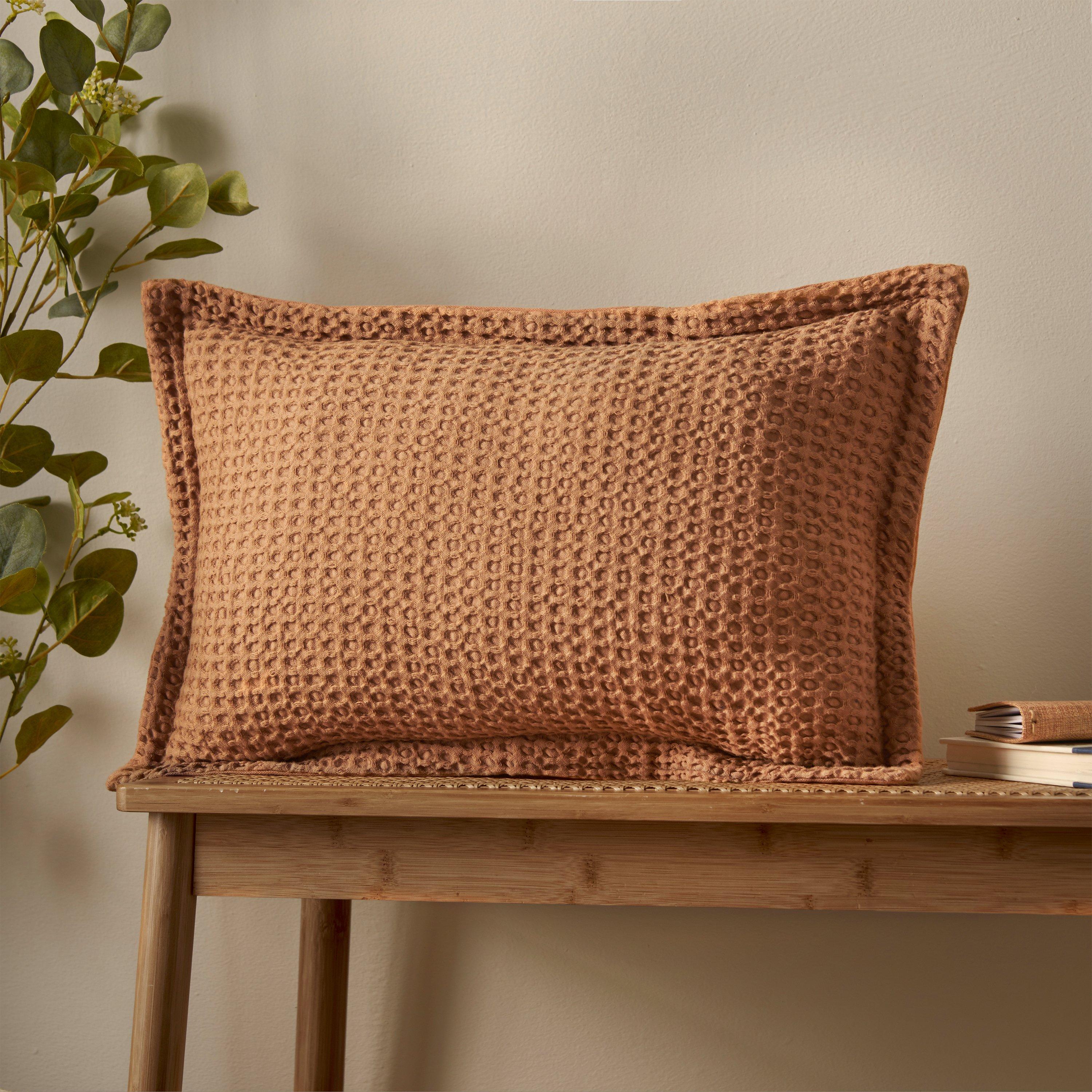 Pineapple Elephant Jaipur Chunky Waffle Cotton Cushion