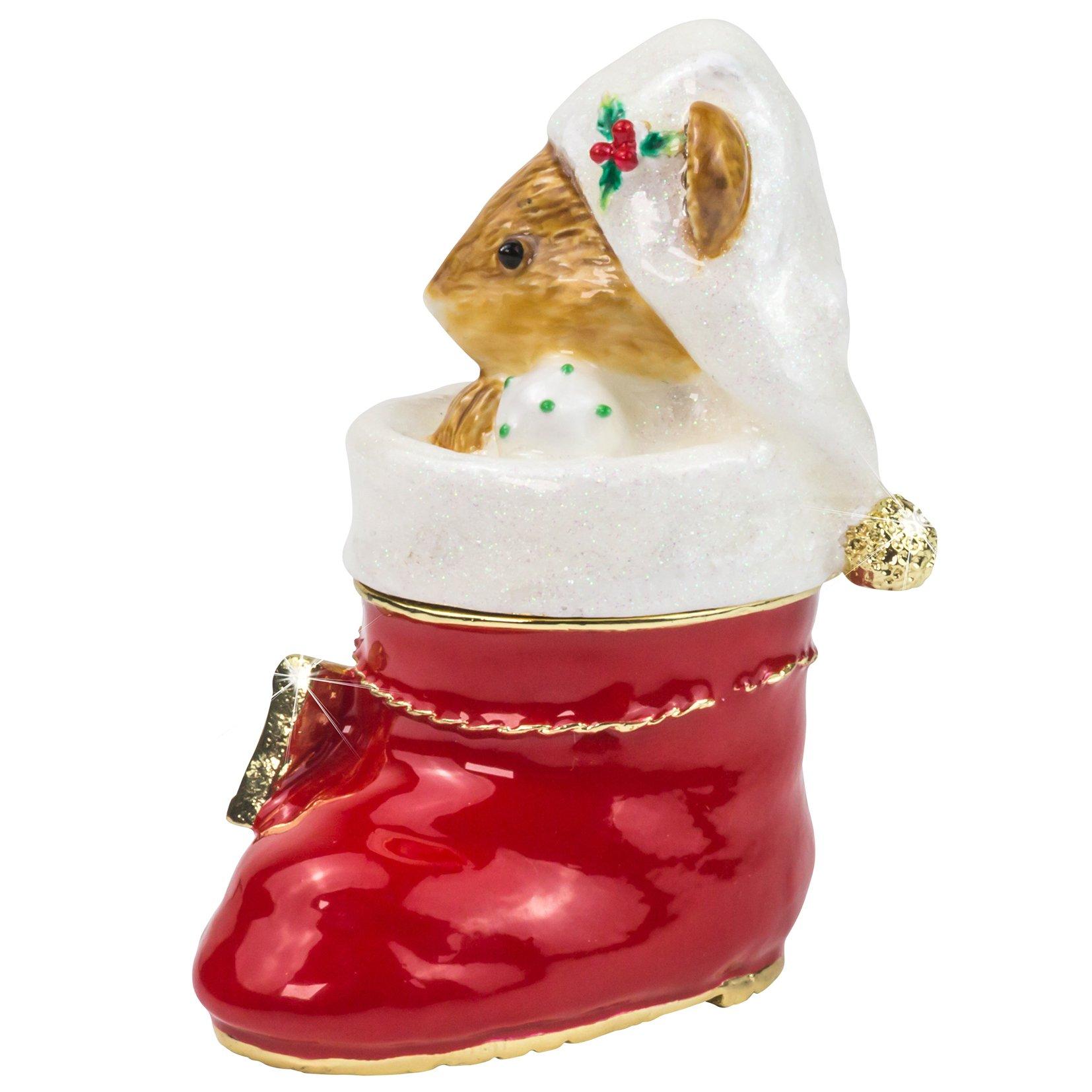 Red - Craycombe Christmas - 6063 - Mouse & Stocking - 2