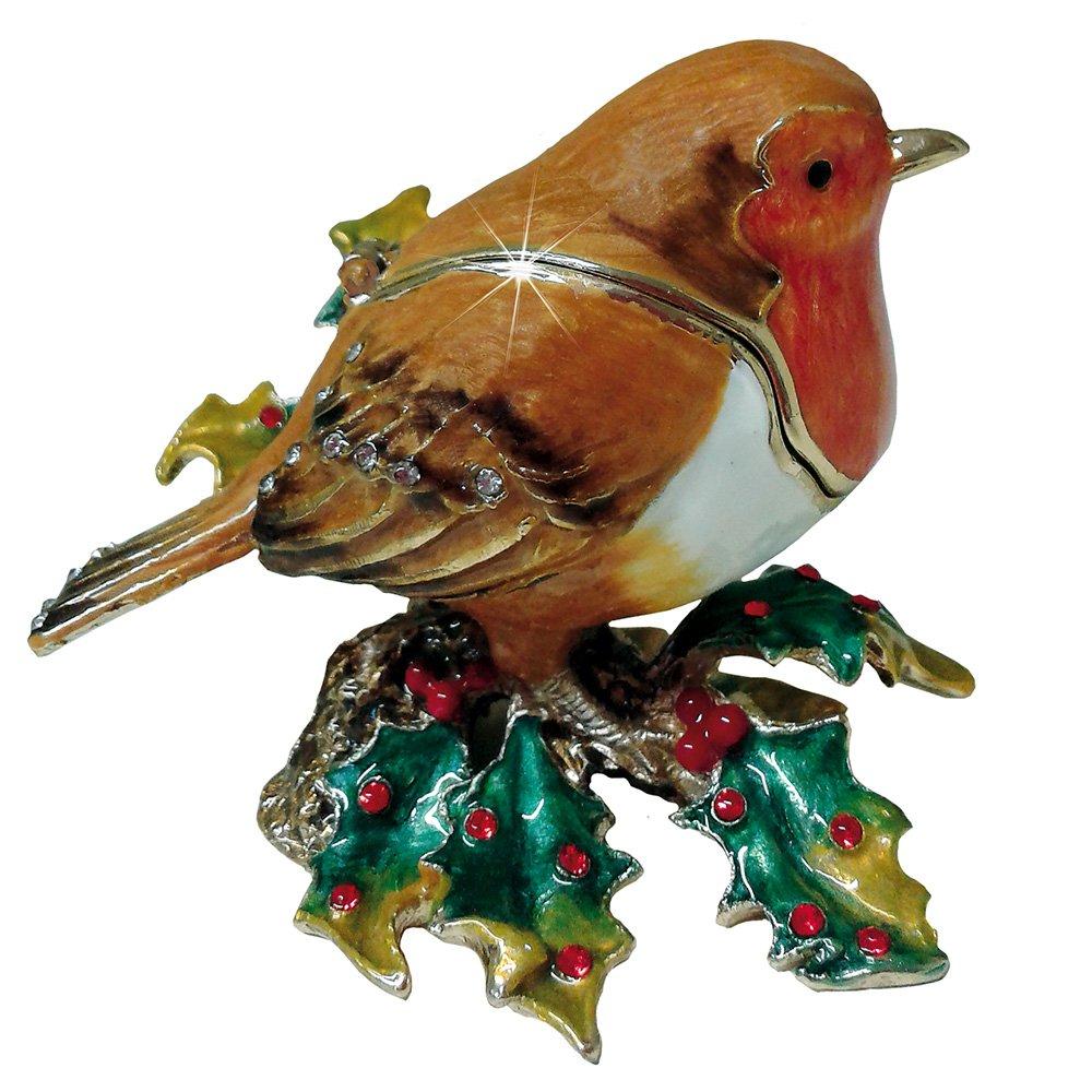 Brown - Craycombe Christmas - 6031 - Robin Trinket Box