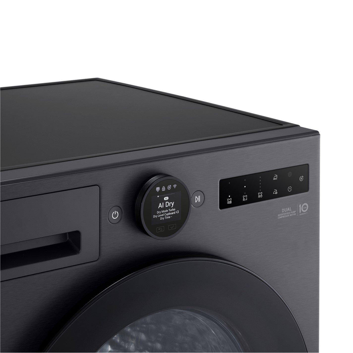 Matte Black - LG - 10KG Turbo Dry Tumble Dryer Essence Matte Black - 2
