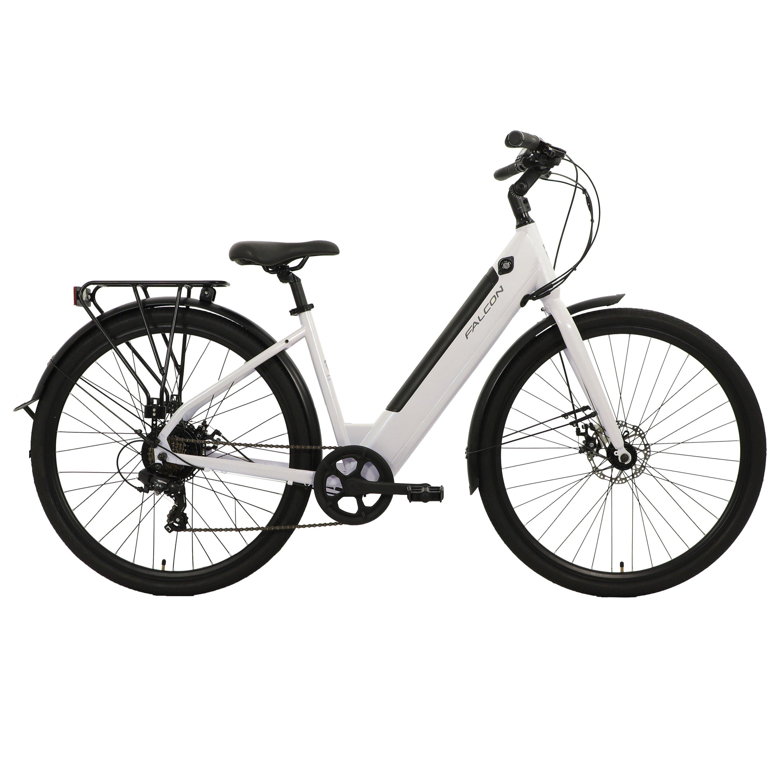 Off-White - Falcon Cycles - Falcon Liberty Low Step Electric Hybrid Bike - 1