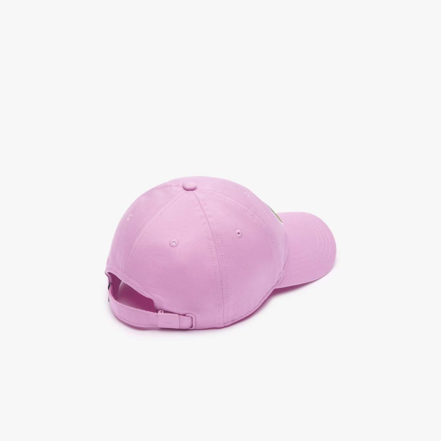 Pink - Lacoste - Adjustable Cotton Twill Cap - 2