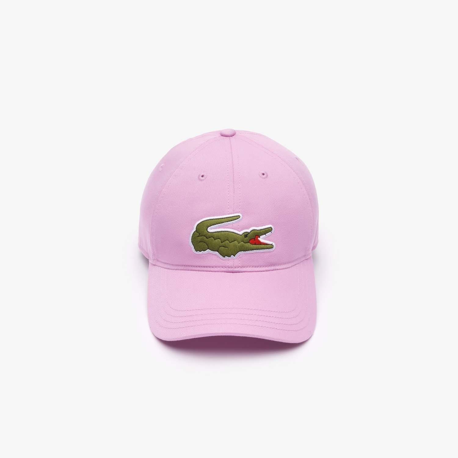 Pink - Lacoste - Adjustable Cotton Twill Cap - 3