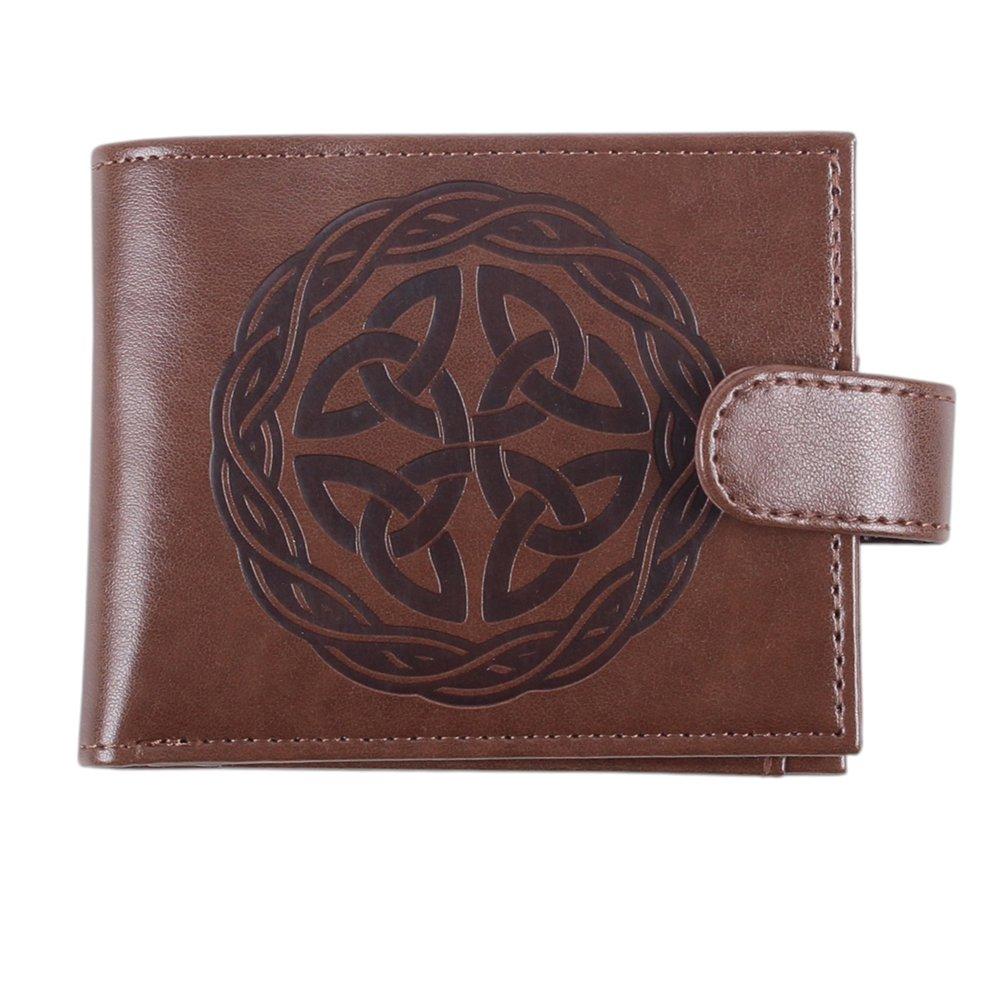 White - Something Different - Celtic Shield Knot Faux Leather Wallet - 2