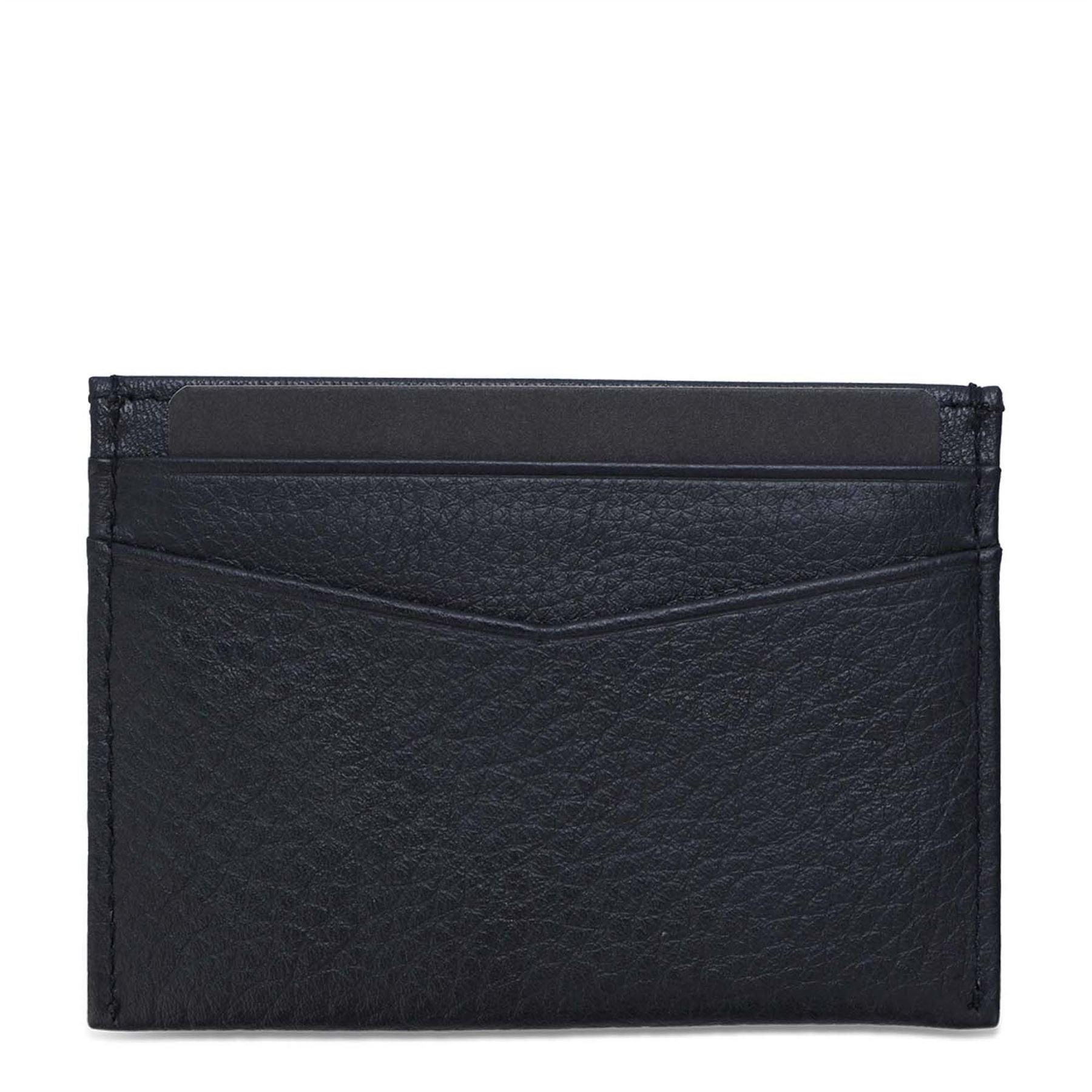 Navy - Boss - Card Holder with Metallic Logo Lettering - 2