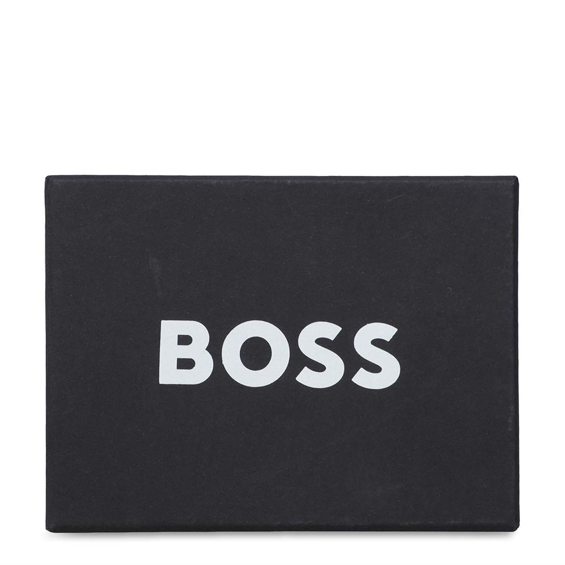 Navy - Boss - Card Holder with Metallic Logo Lettering - 3