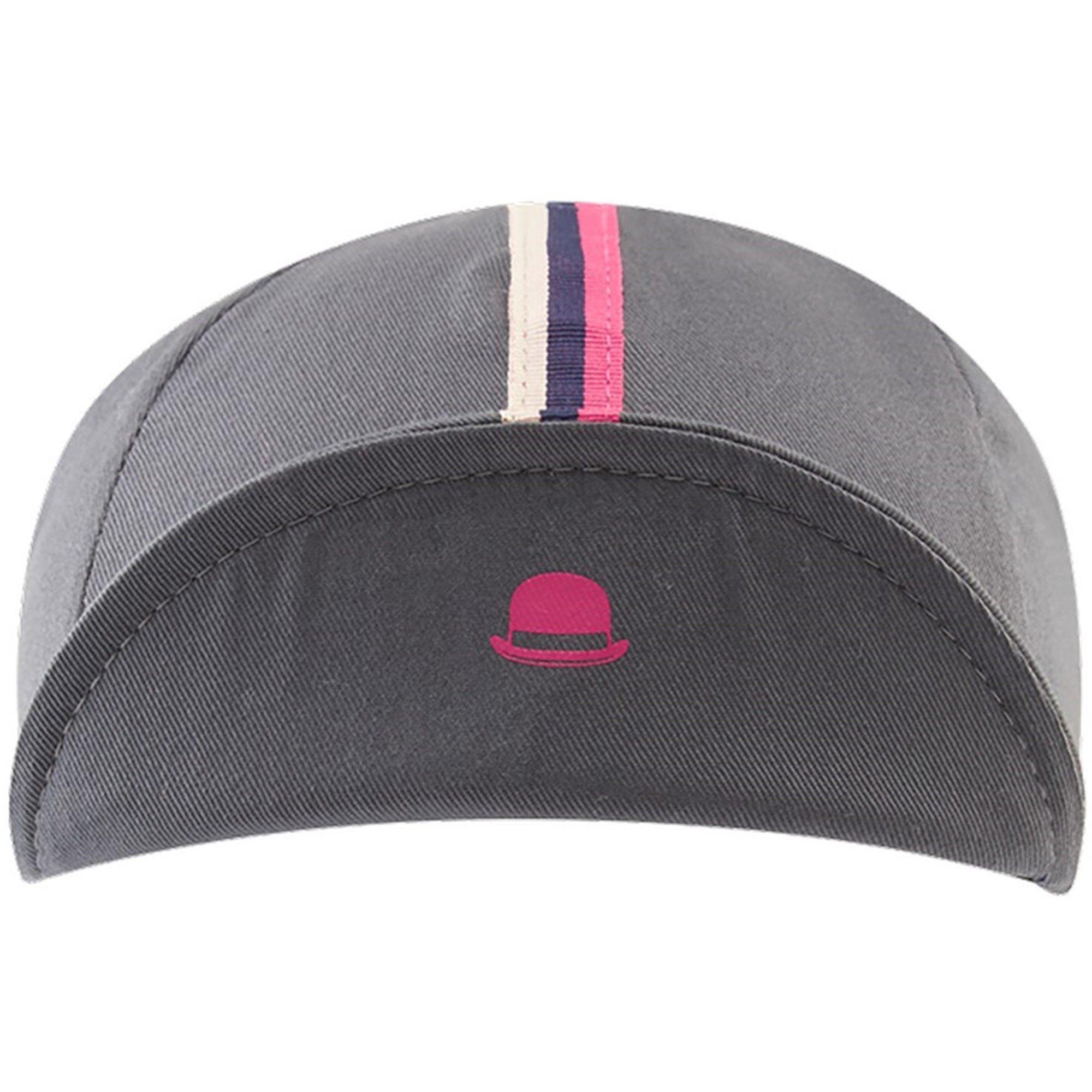 Flint Grey - Chapeau - Mens Cotton Cap Striped Grosgrain,  Flint Grey - 5