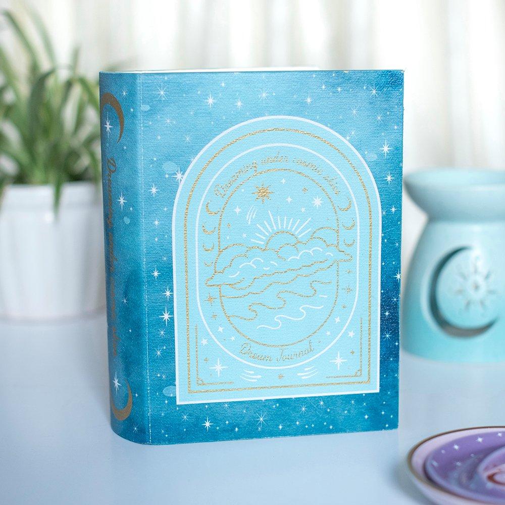 White - Something Different - Blue Celestial Book Shaped Storage Box - 1