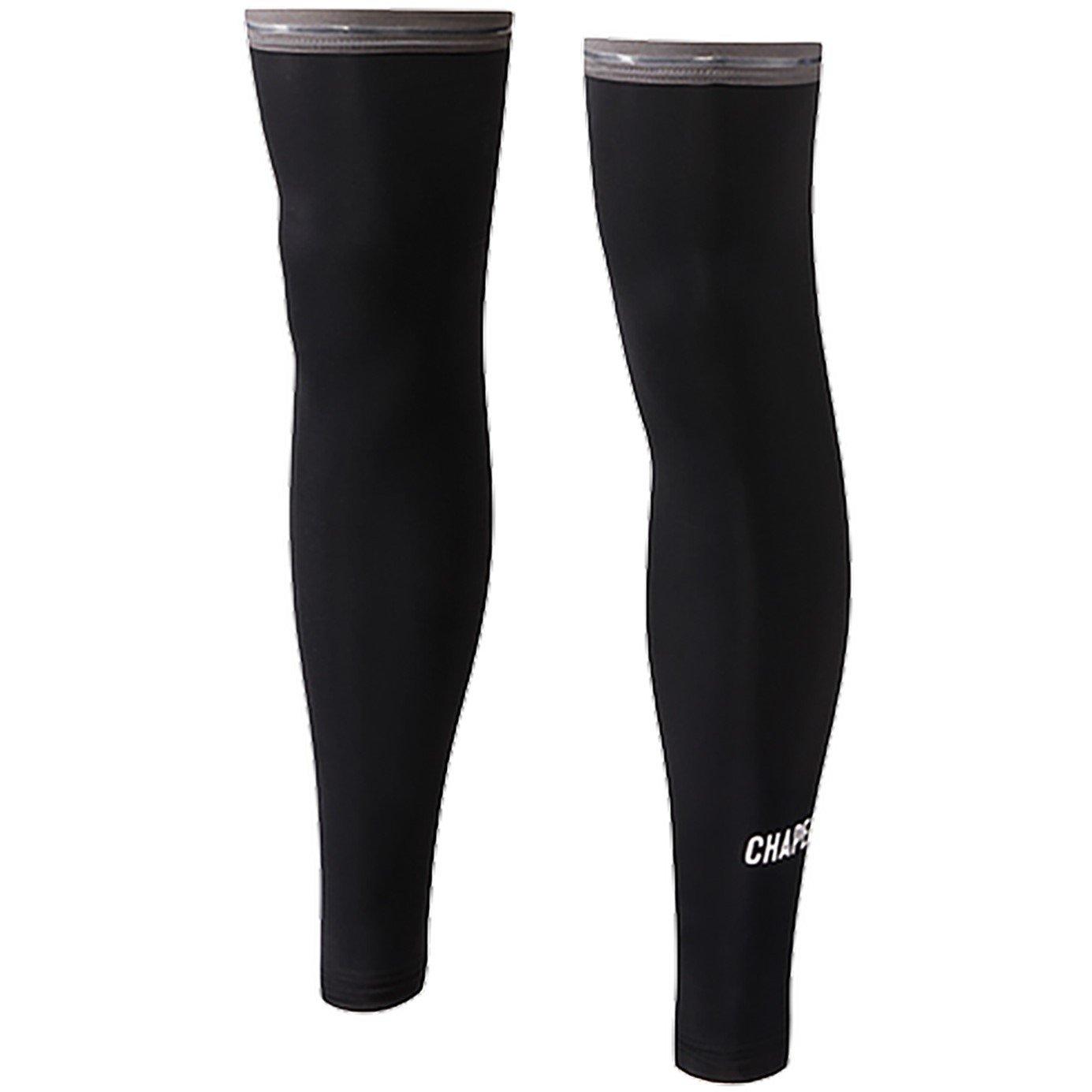 Black - Chapeau - Mens Leg Warmers, Wordmark, Black - 1