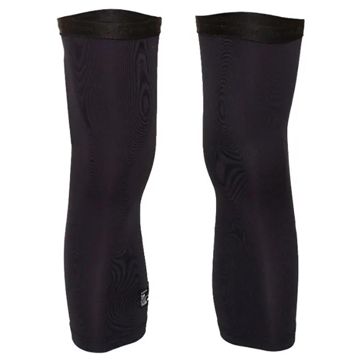 Black - Chapeau - Mens Knee Warmers, Spring Weight, One Colour, Blac