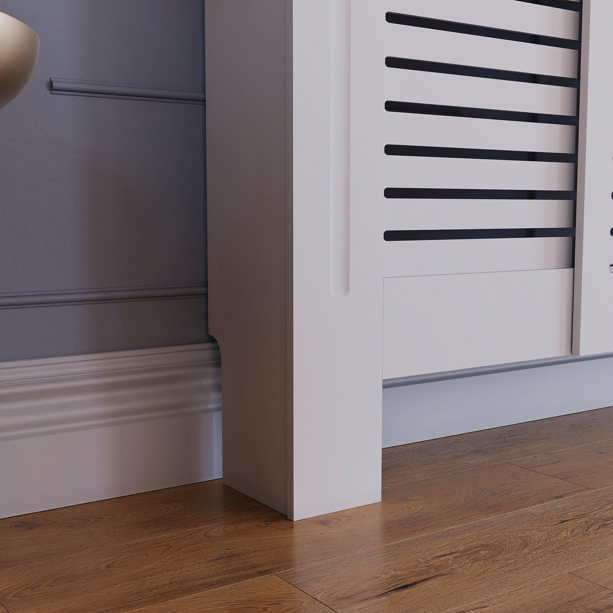 White - Lassic - Vida Designs Milton Adjustable Radiator Cover - 5