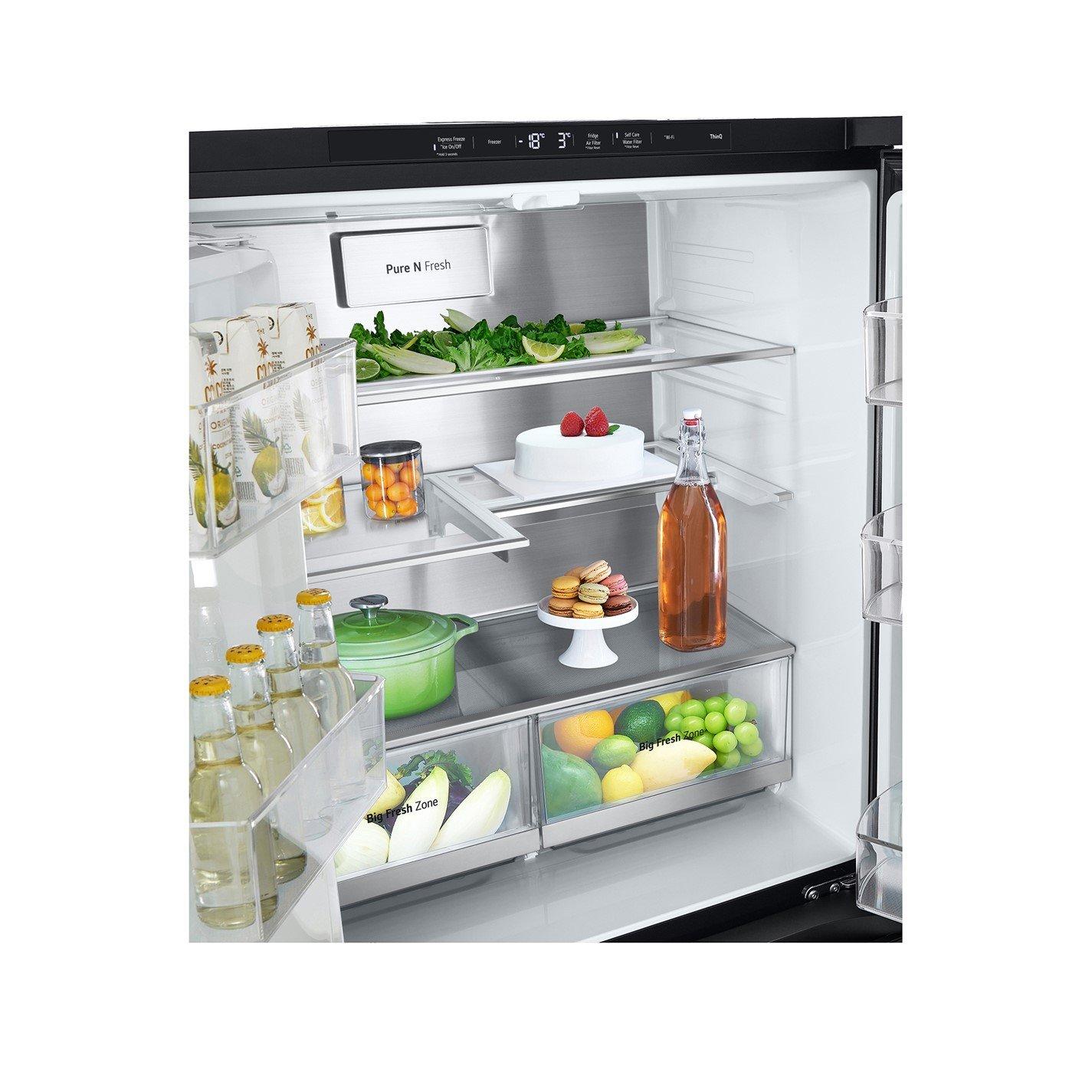 Matte Black - LG - 508L Linear Compressor American SBS Matte Black - 5