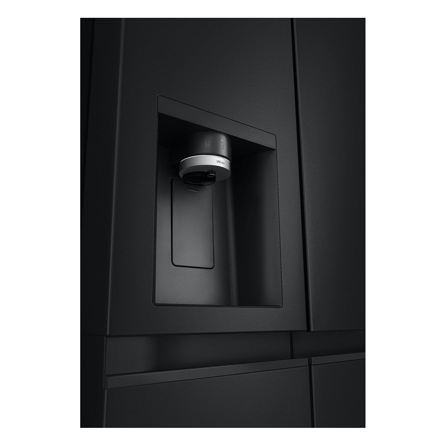 Matte Black - LG - 628L Smart Inverter American SBS Matte Black - 4