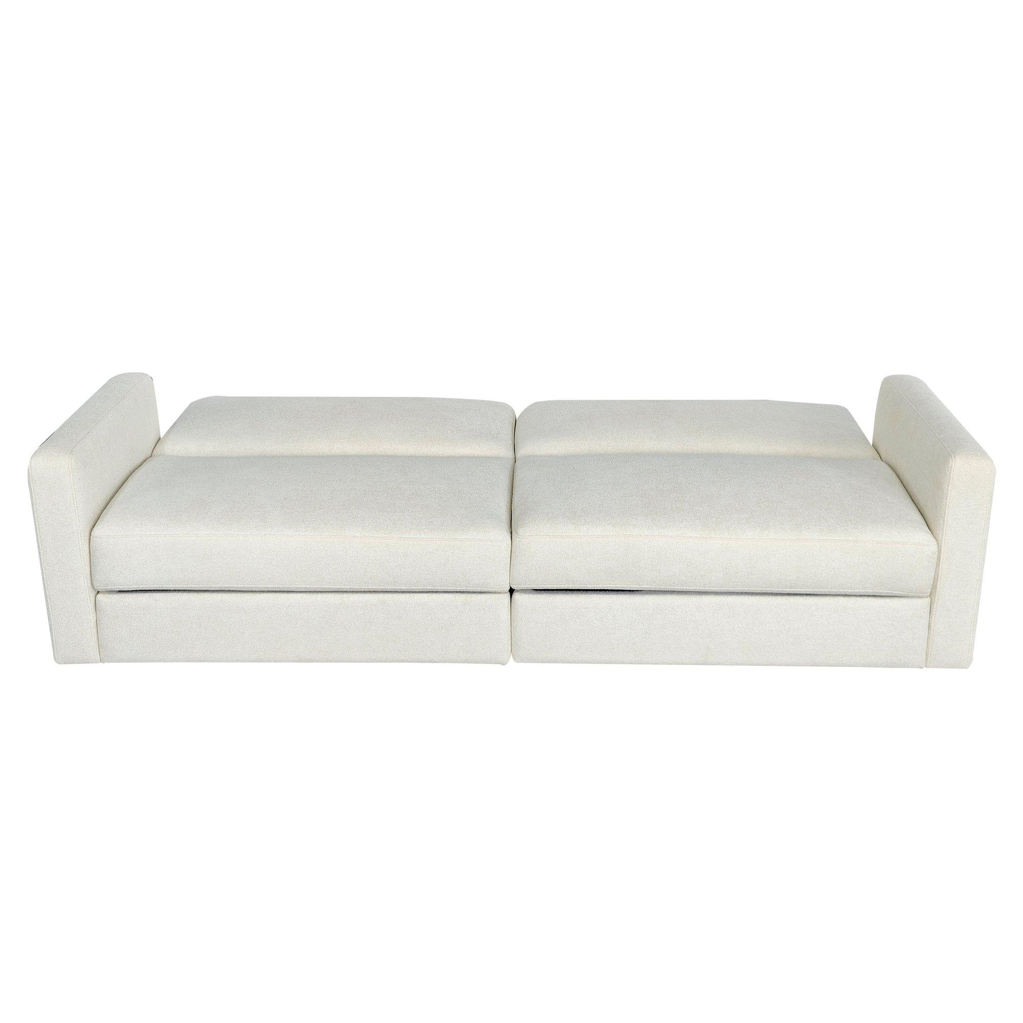 Natural - Aspire - Vault Sofa Bed with Dual Storage - 4