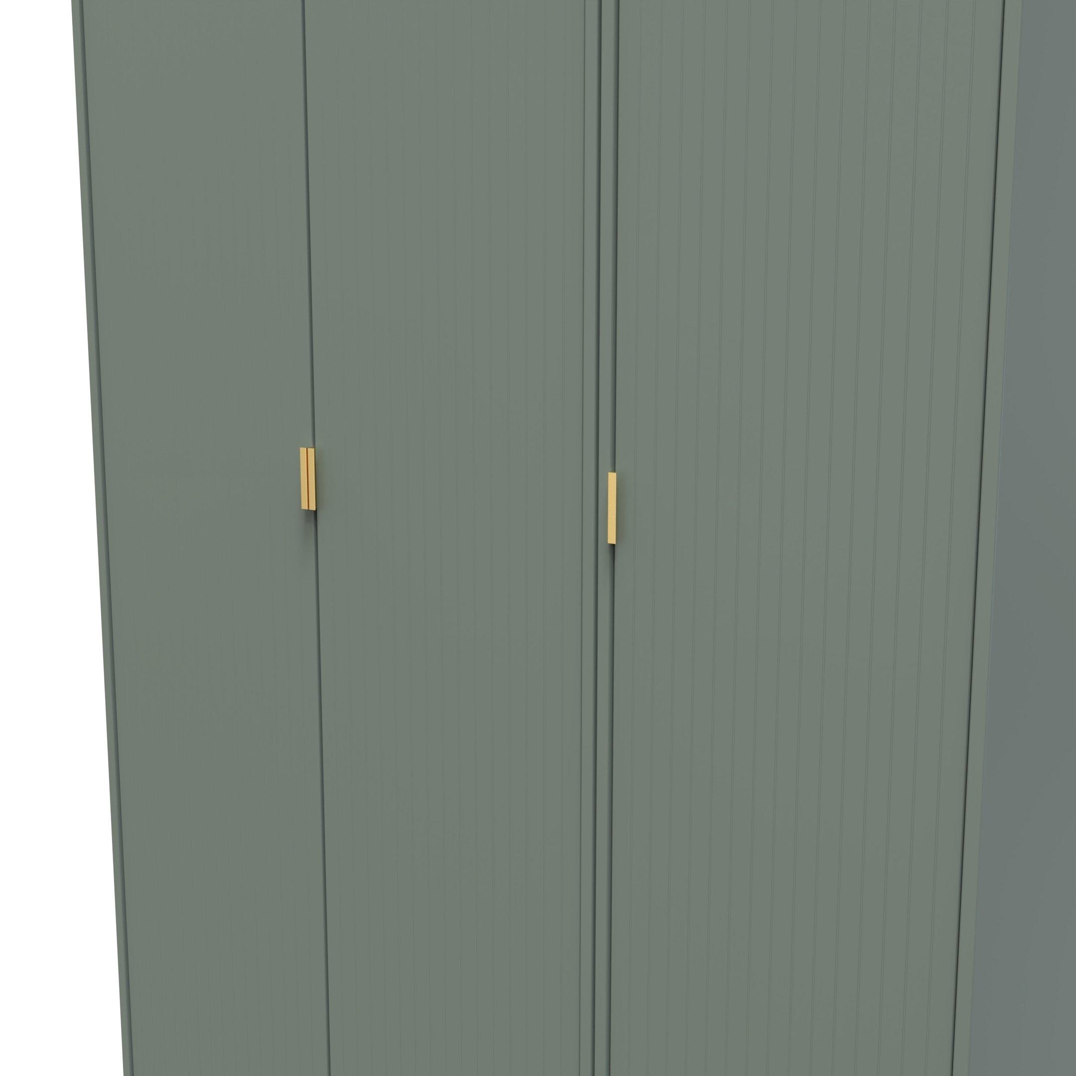 Reed Green - Welcome Furniture - Nashville Tall Triple Plain Wardrobe - 4