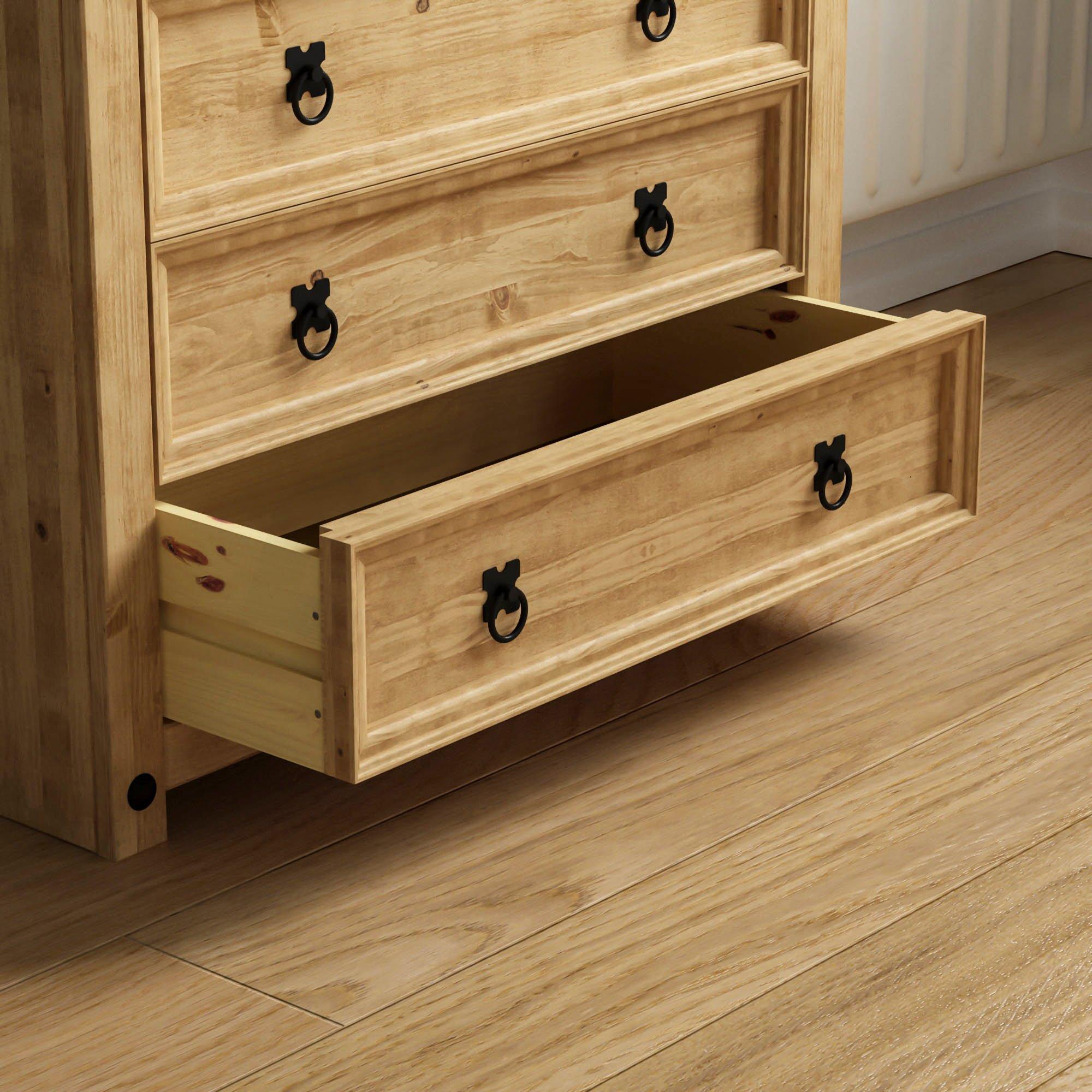 Lassic | Vida Designs Corona Rustic 4 Drawer Chest | Sports Direct