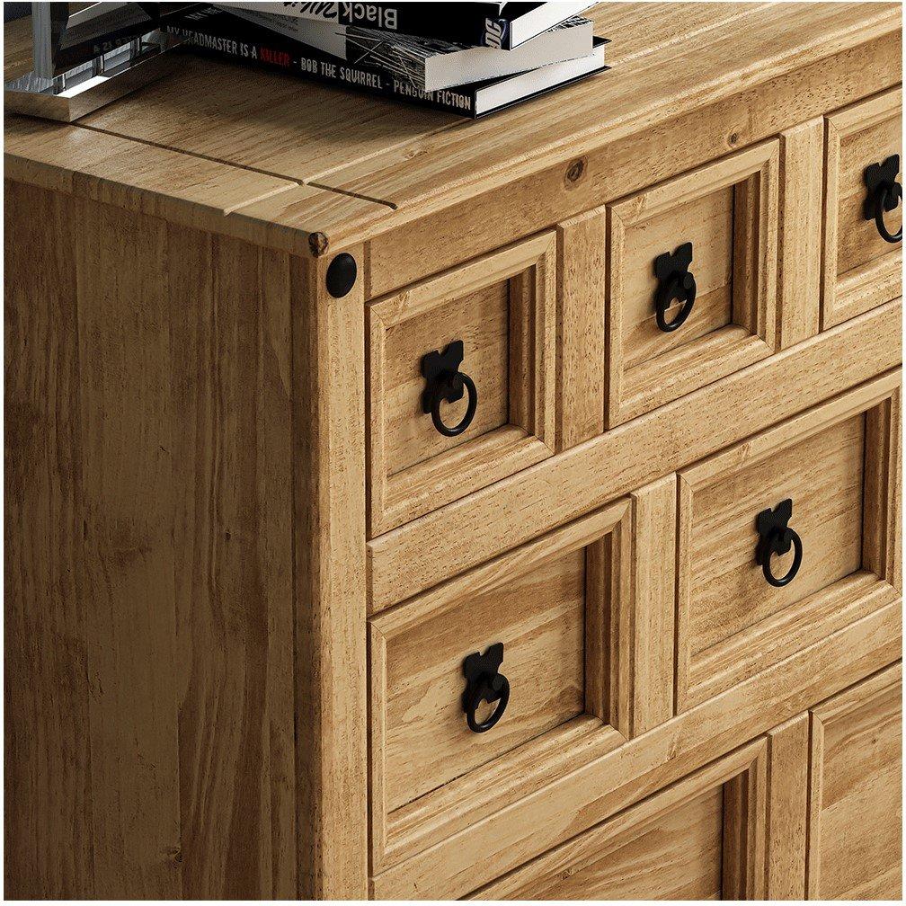 Pine - Lassic - Vida Designs Corona 4+3+2 Drawer Merchant Chest - 5