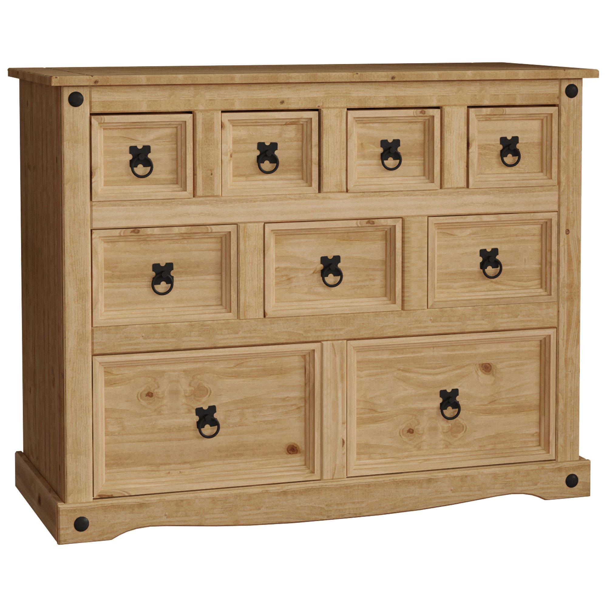 Pine - Lassic - Vida Designs Corona 4+3+2 Drawer Merchant Chest - 8