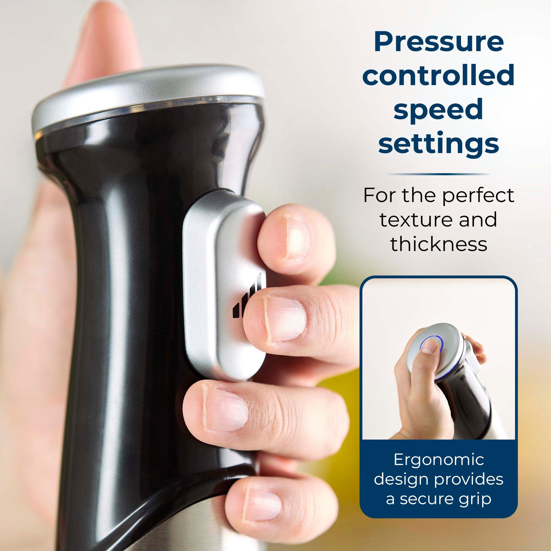 Black - Tower - 3-in-1 Hand Blender - 4