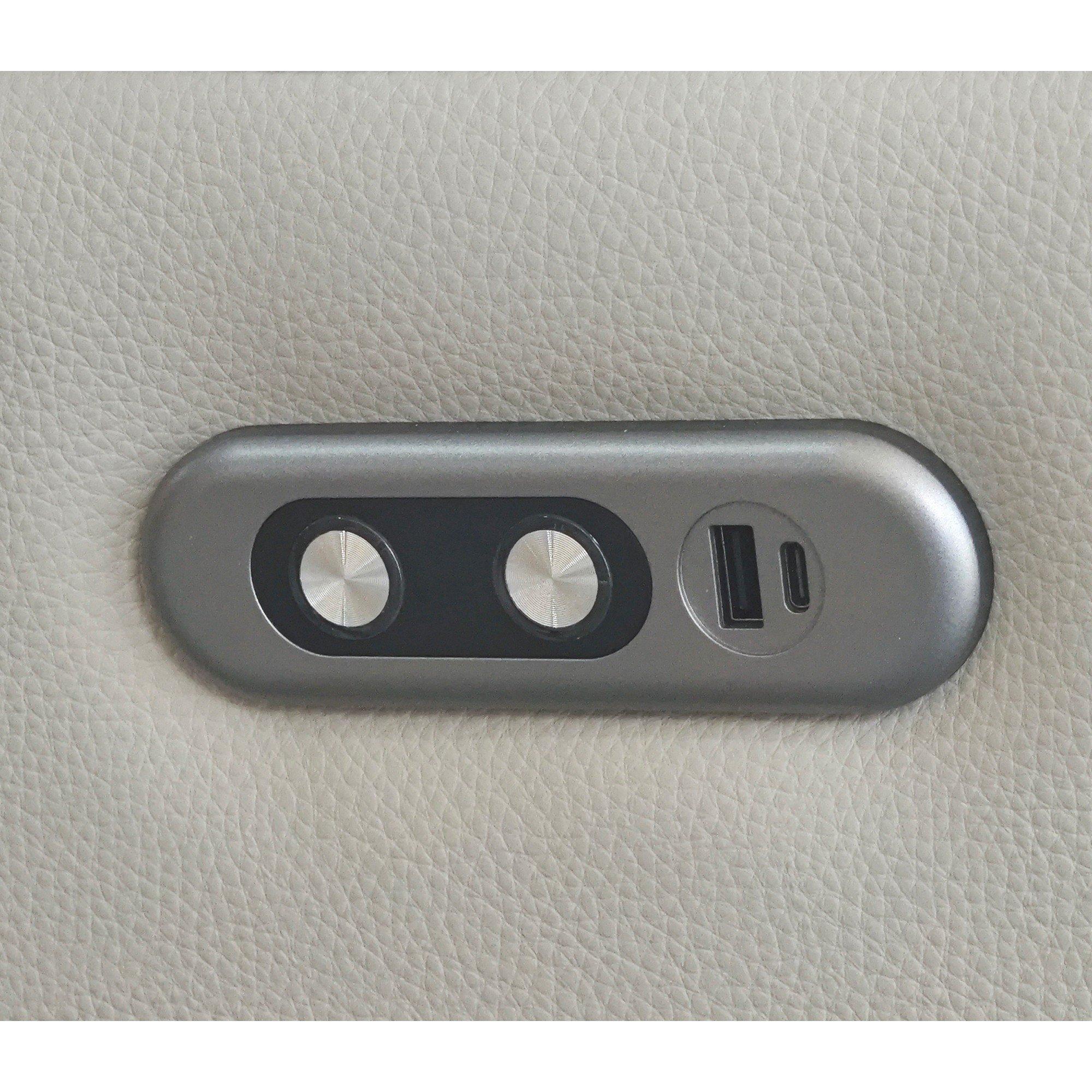 Light Grey - Aspire - Kingsmere 3 + 2 + 1 Power Recliner Sofa Suite - 5